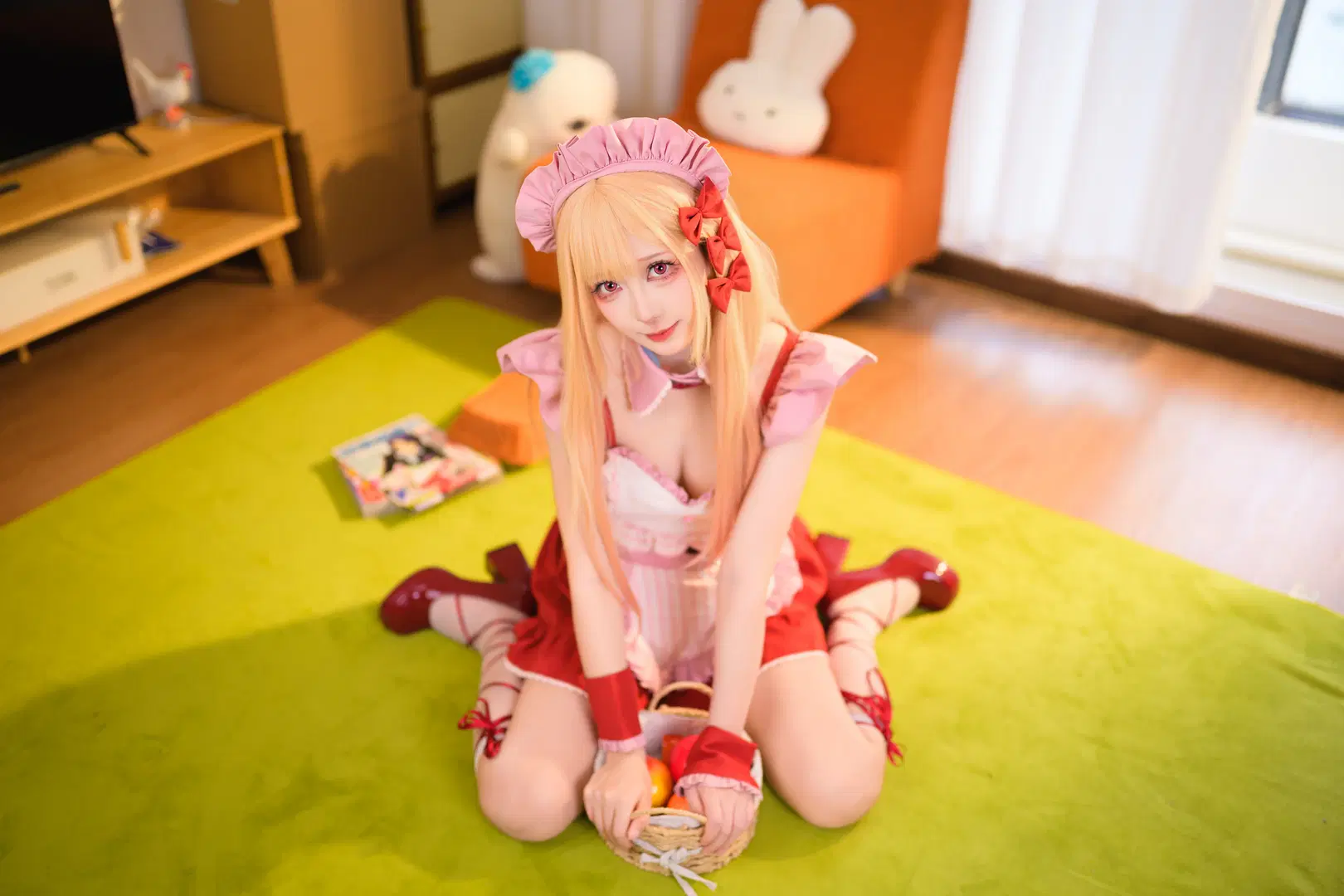 【喜多川海夢cos】粉色系女僕裝，甜蜜爆表的一天 - 银河天路 - 第4張