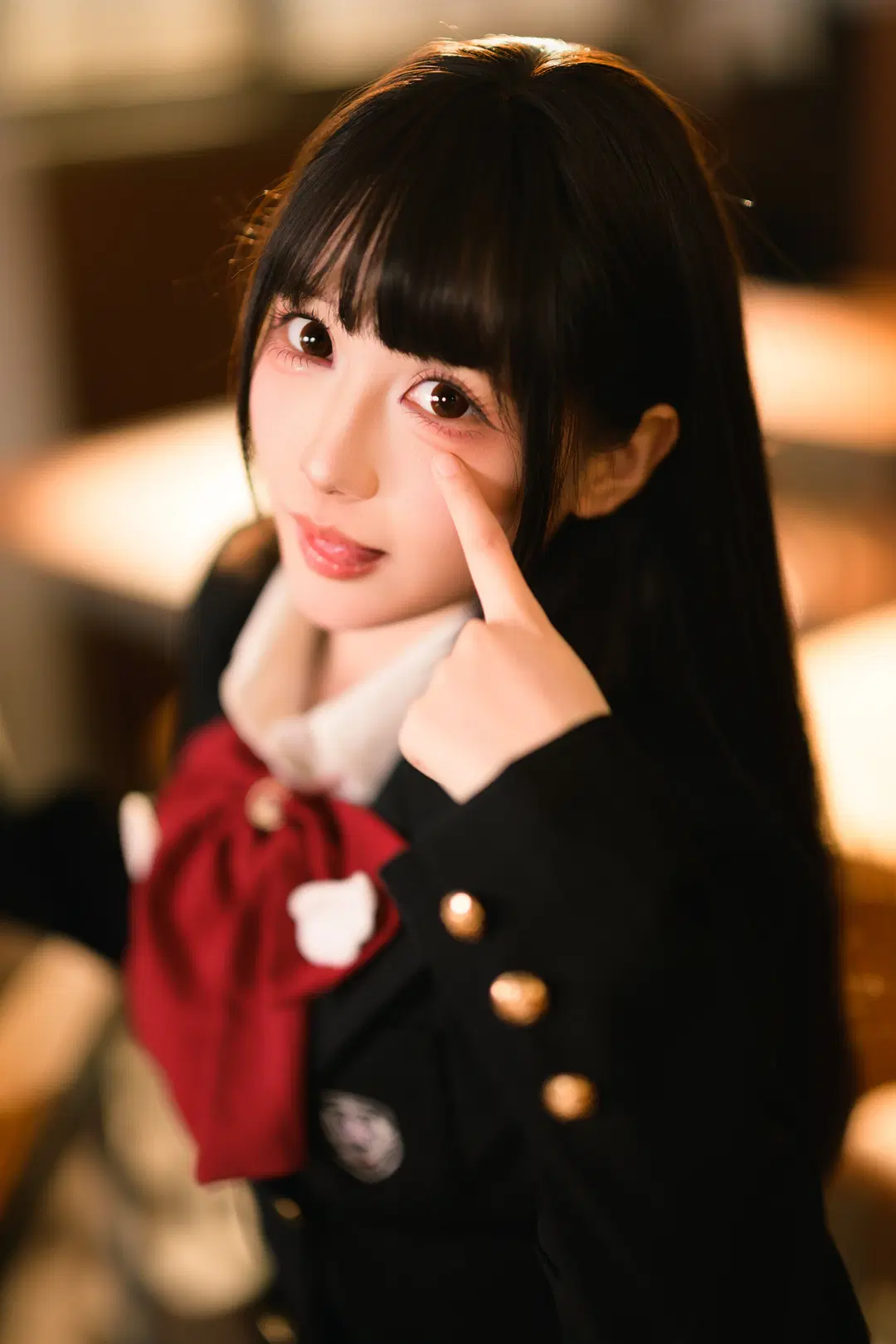 【JK uniform】After-School Campus Style Photoshoot: Classroom Portrait Atmosphere Under Wide Aperture (cosplay & Black stockings) by 银河天路 - Image 4