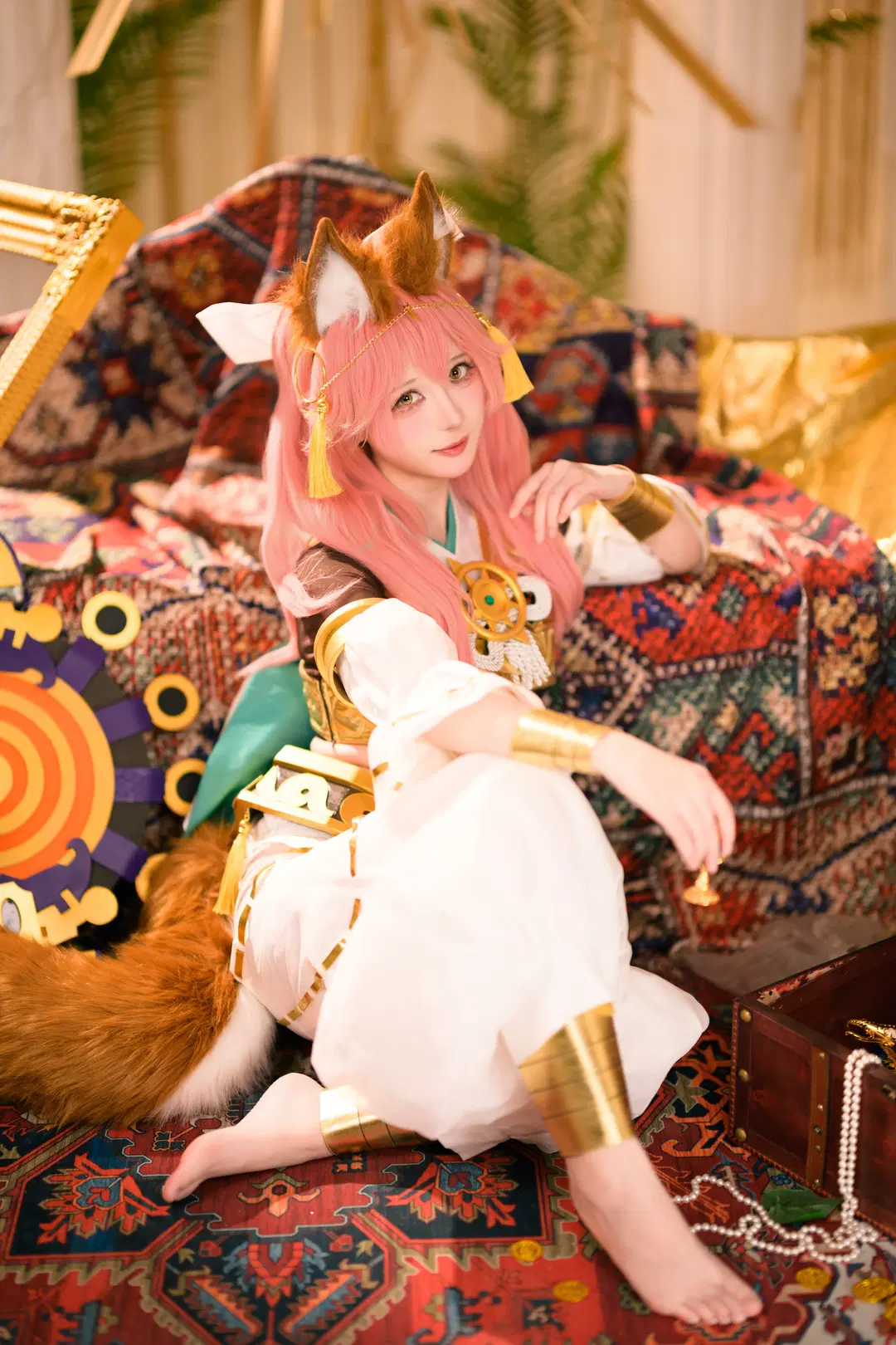 cosplay, 异域风情, 玉藻前cos, Fate Grand Order, 狐狸耳朵