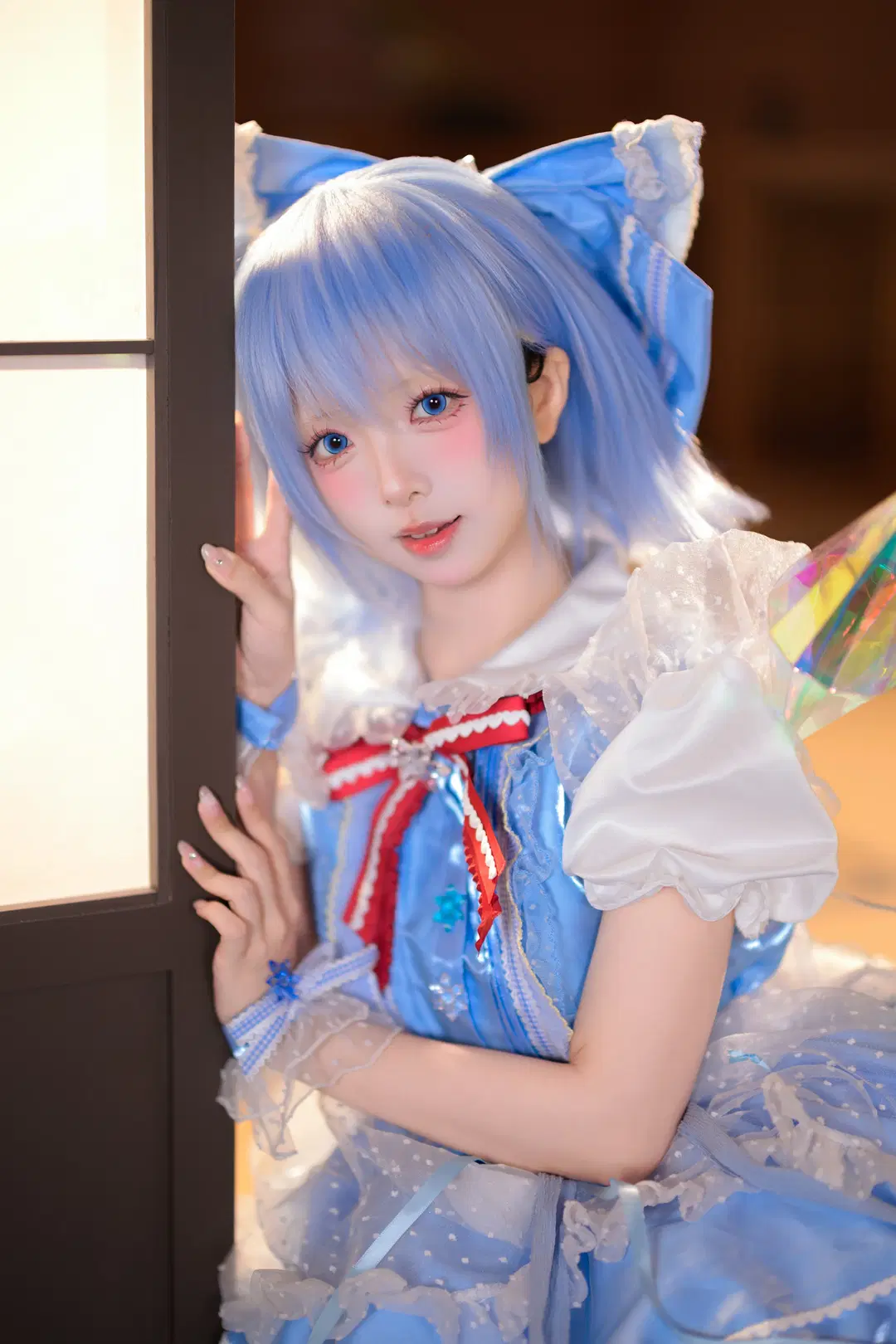 【チルノコスプレ】『東方Project』和風の桜の下に舞う氷青の妖精 - 银河天路 - 11枚目