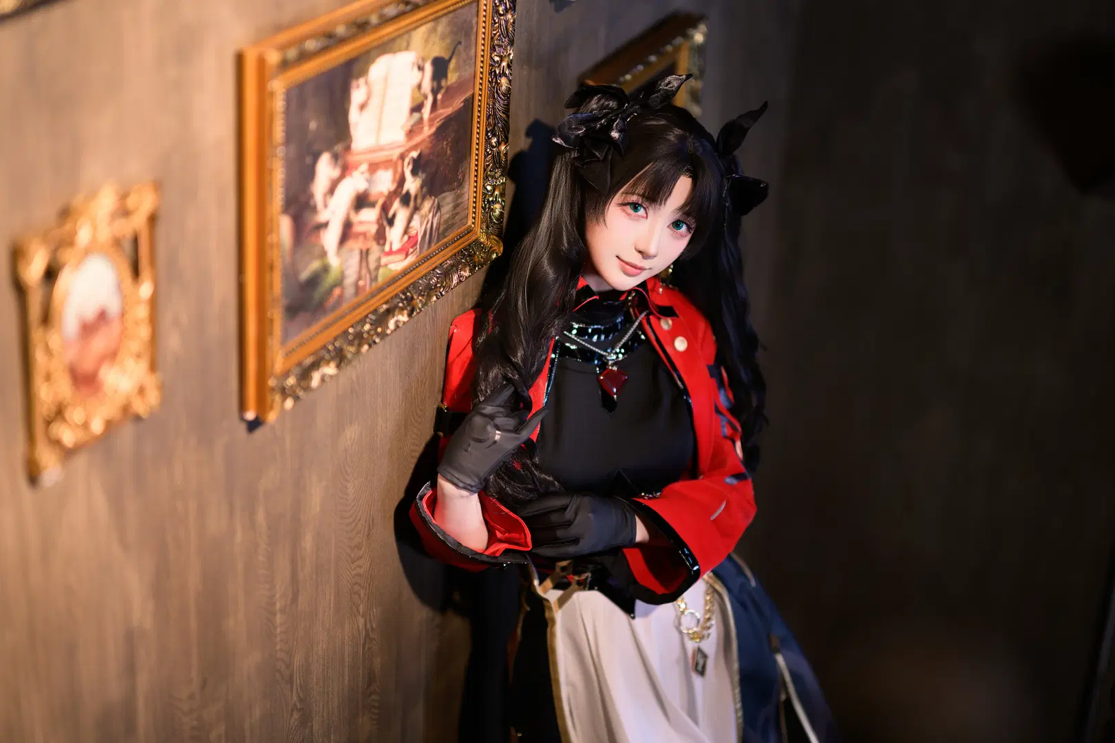 【远坂凛cos】崩坏星穹铁道的红黑皮衣造型 - 银河天路 - 第3张