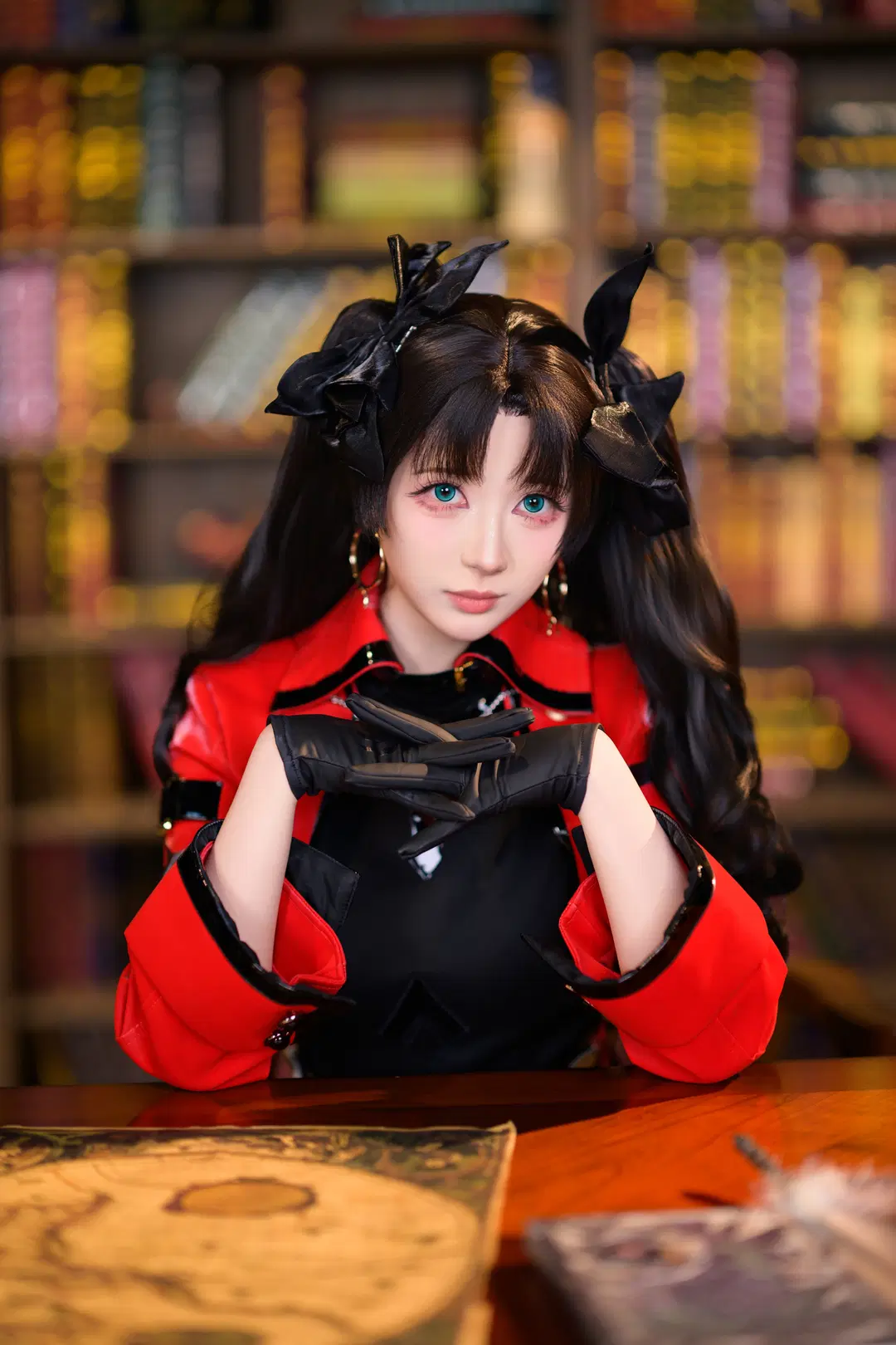 【远坂凛cos】崩坏星穹铁道的红黑皮衣造型 - 银河天路 - 第7张