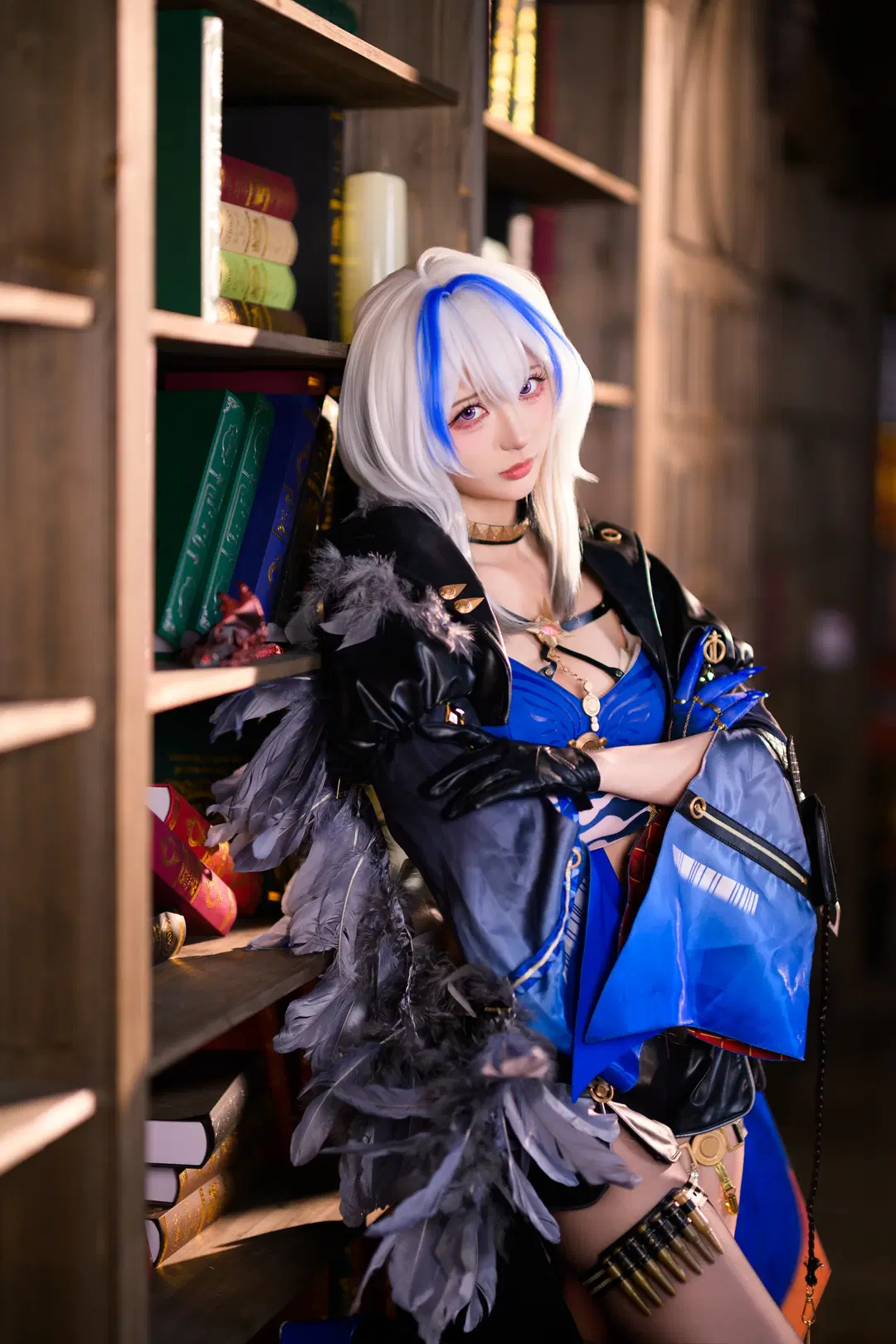 【嘉贝莉娜cos】鸣潮 复古图书馆里的暗夜特工 - 银河天路 - 第6张