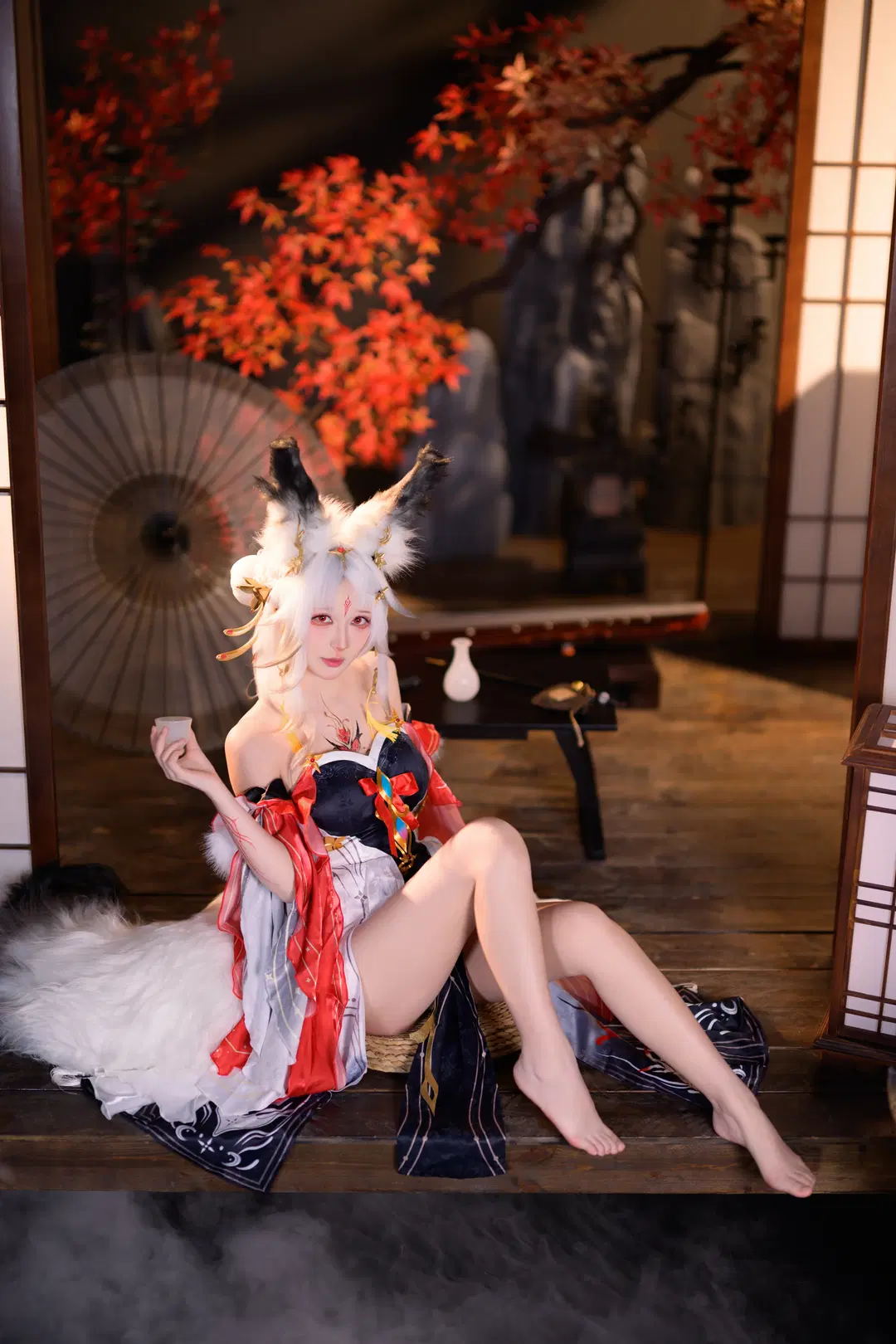 Wuthering Waves, Anime-style photography, Japanese-style photoshoot, Fox girl, Hsin cosplay