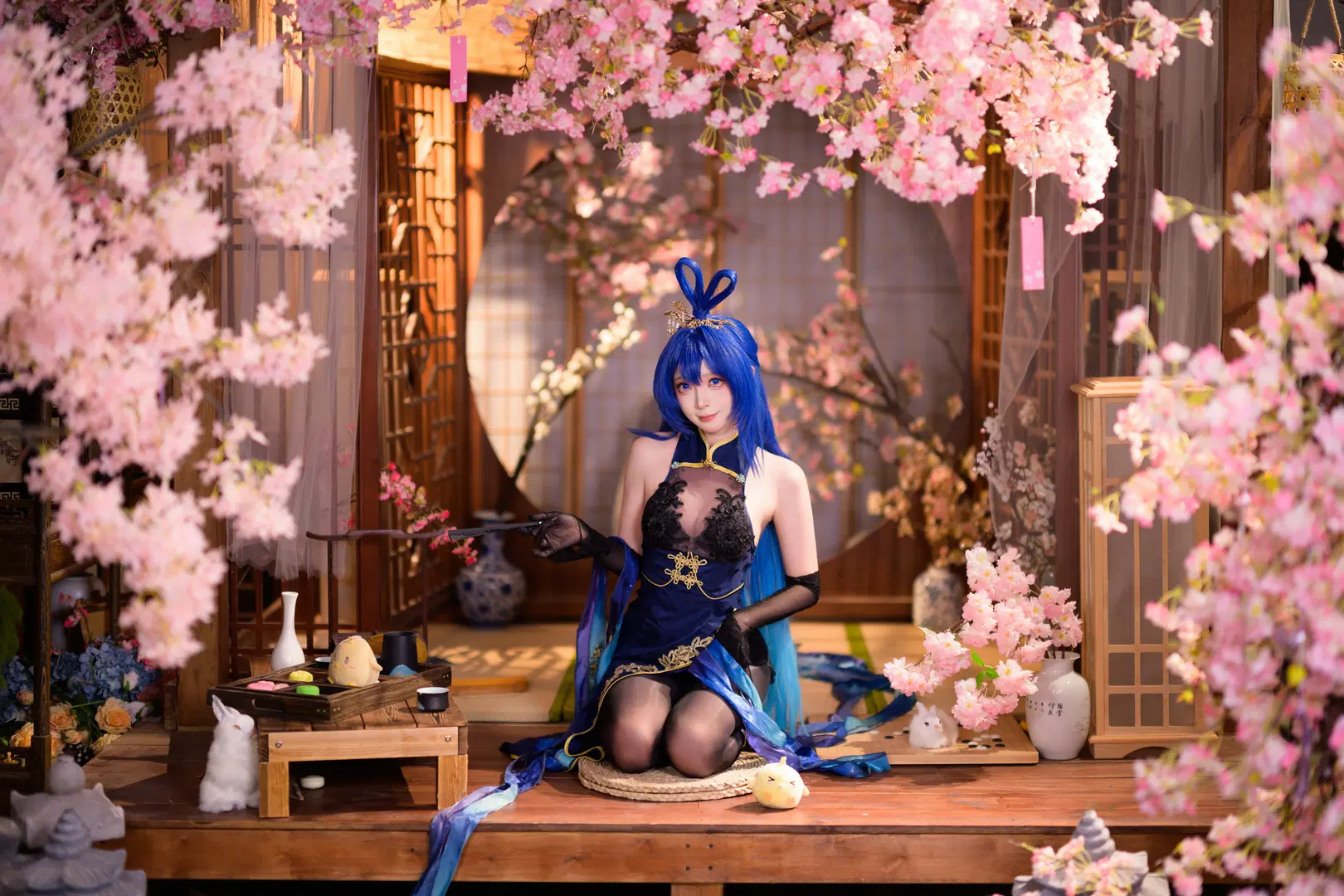 【新澤西cos】碧藍航線旗袍新澤西，櫻花棚拍絕美瞬間 - 银河天路 - 第7張