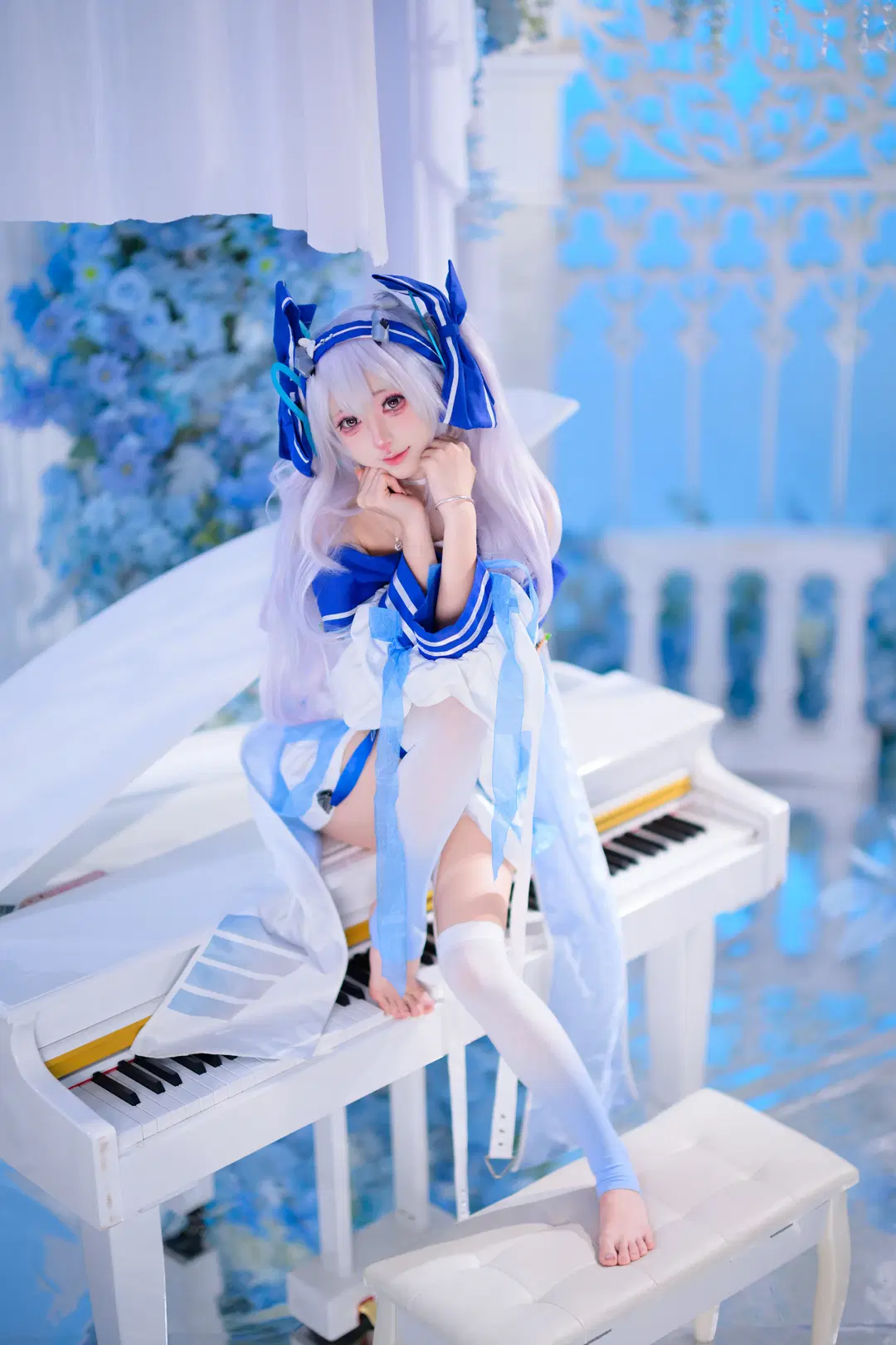 アズールレーン, ラフィー コスプレ, 二次元コスプレ, セーラー服, ストッキング