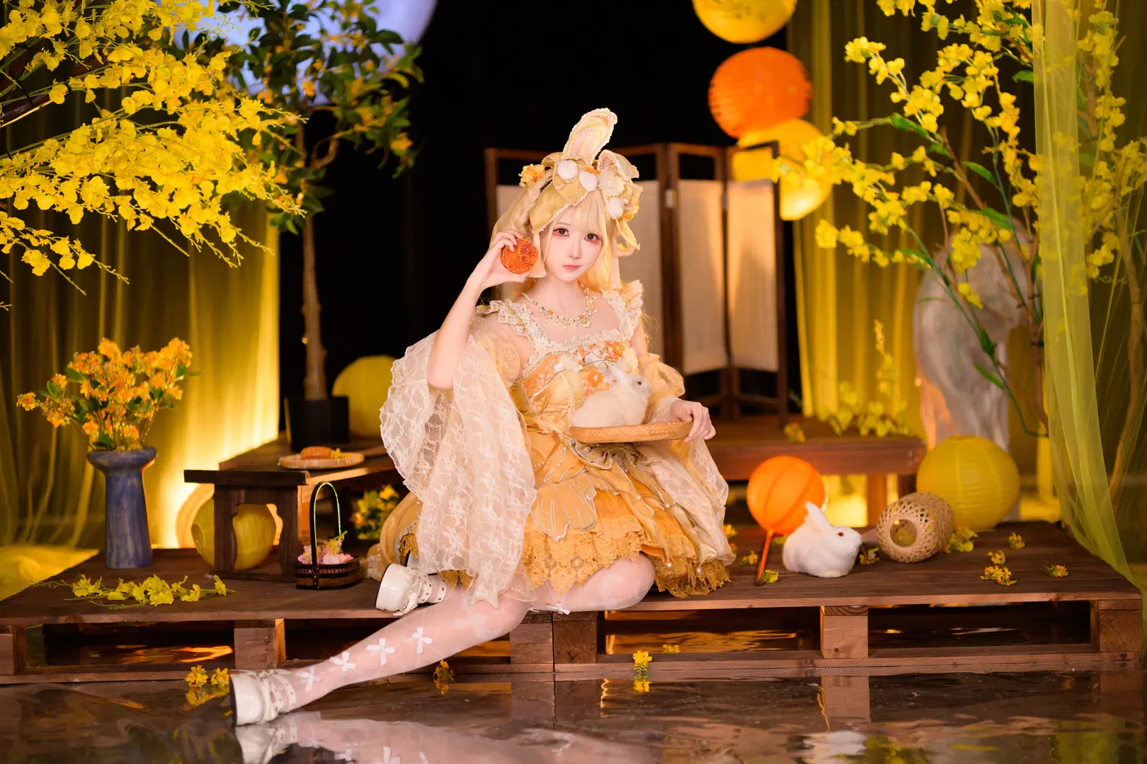 月下玉兔主题洛丽塔cosplay写真 - 银河天路 - 第4张