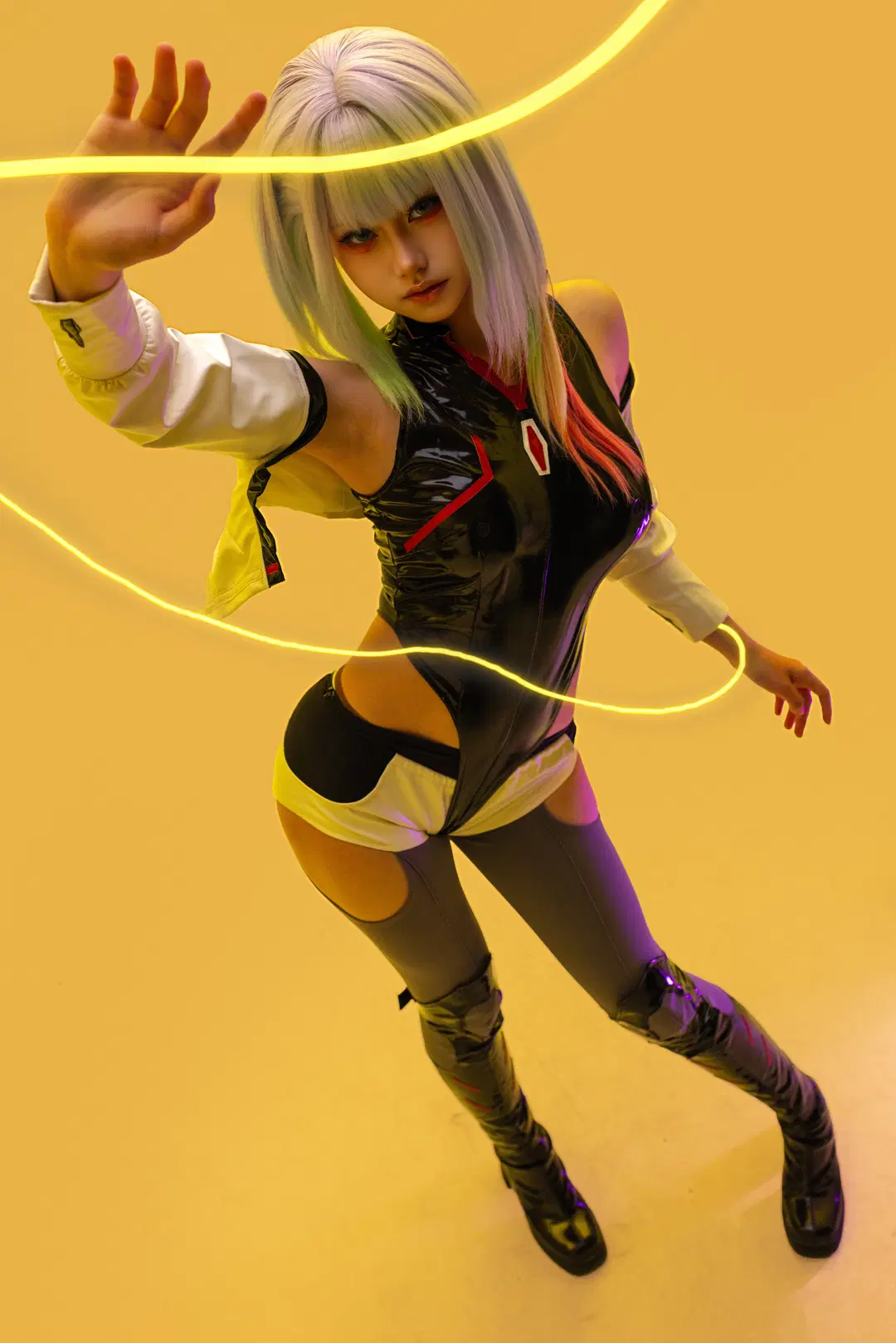 [Lucy cosplay] Cyberpunk 2077: Operative of the Dark Night by 猫的薛定谔 - Image 3