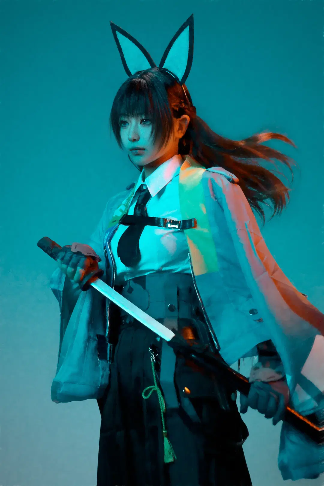 [Hoshimi Miyabi cosplay] Zenless Zone Zero Hollow Special Operations Section 6: Ready for Combat by 猫的薛定谔 - Image 2