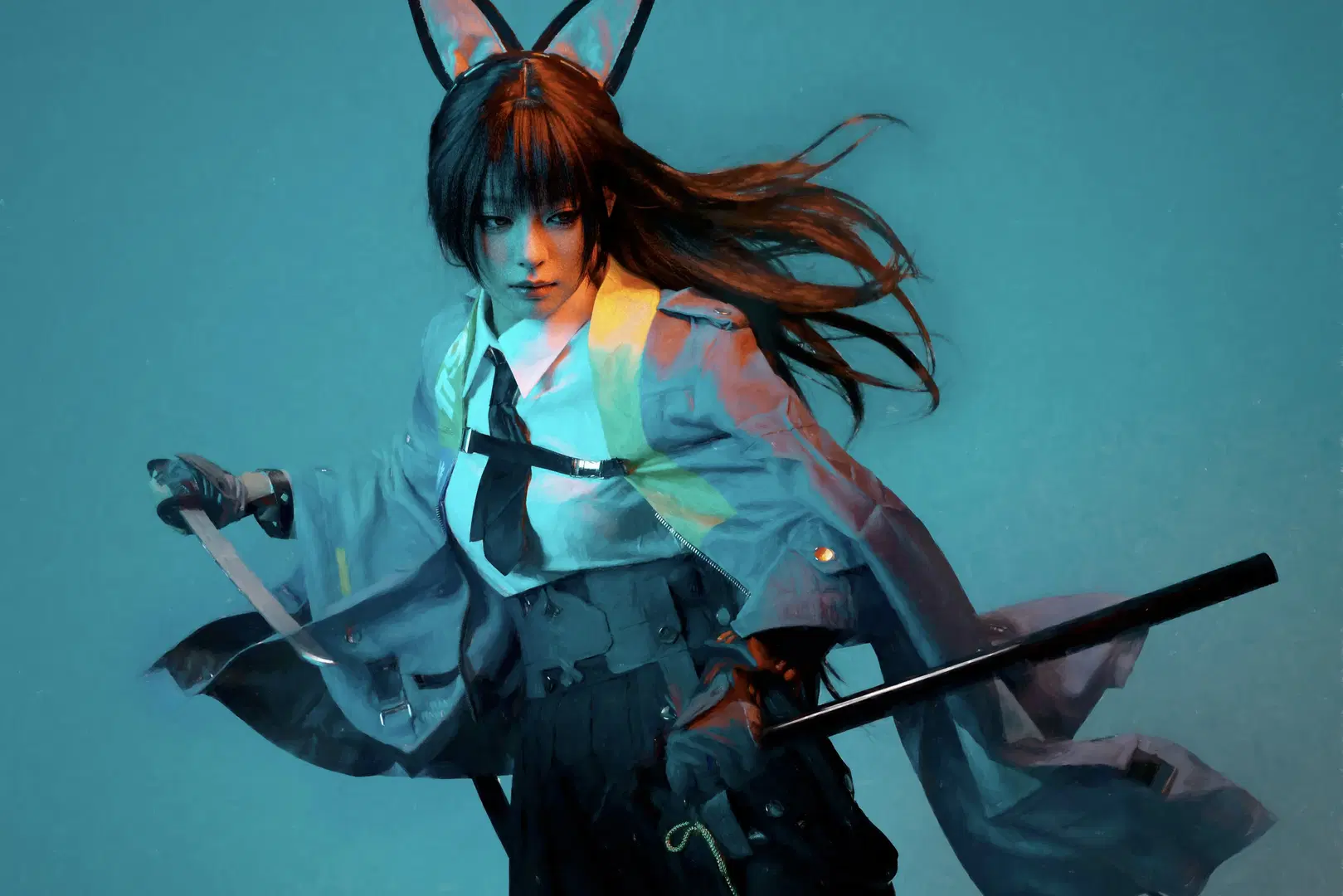 [Hoshimi Miyabi cosplay] Zenless Zone Zero Hollow Special Operations Section 6: Ready for Combat by 猫的薛定谔 - Image 3