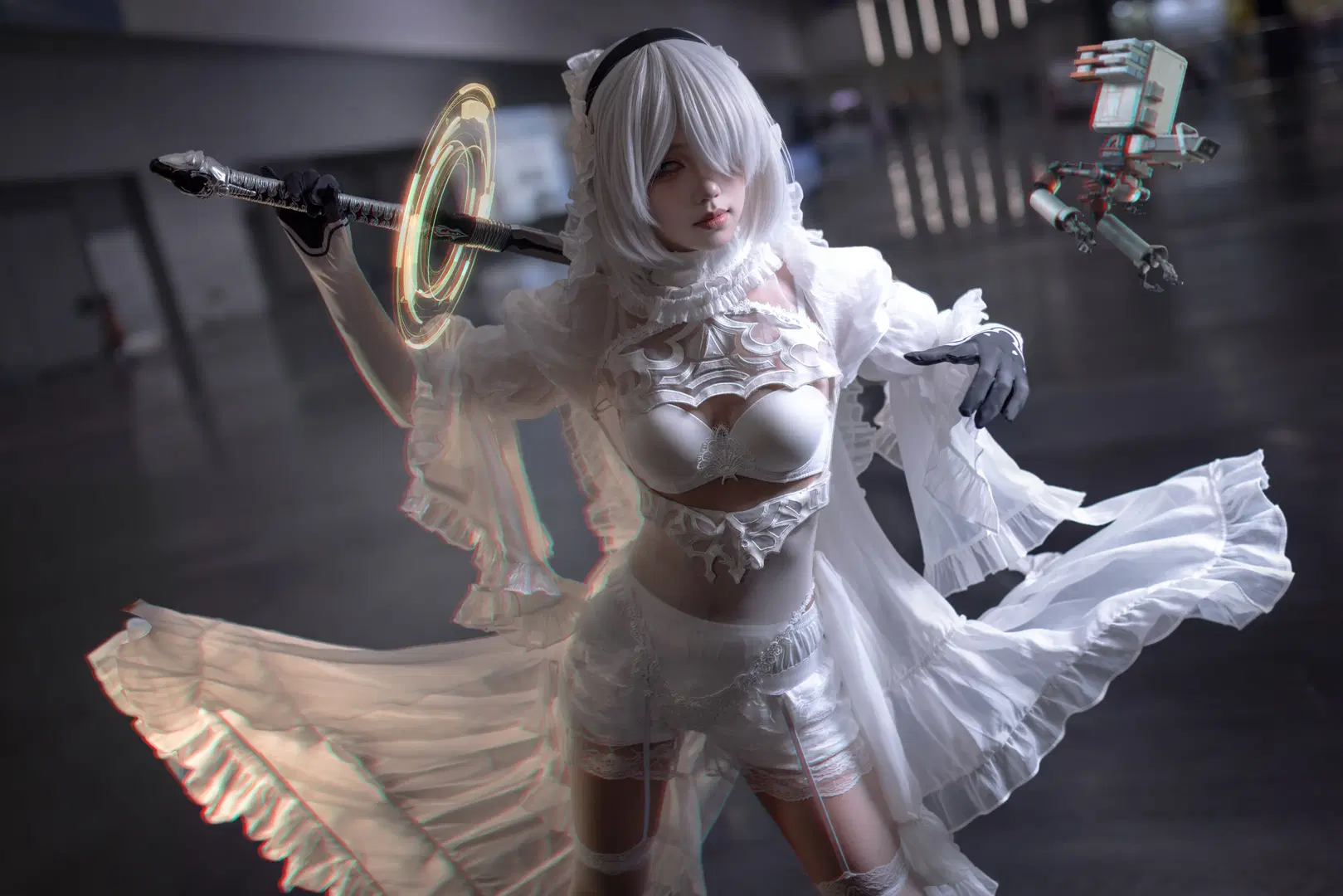 【2Bコスプレ】『ニーア オートマタ』白ゴシック風戦闘服の撮影記録 - 猫的薛定谔 - 2枚目