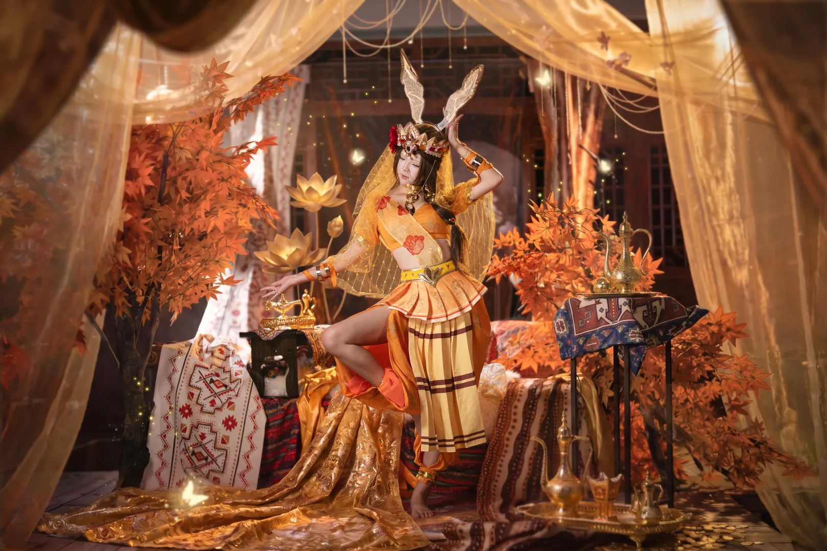 cosplay, 王者荣耀, 公孙离cos, 异域风情, 玉兔公主 - 第1张