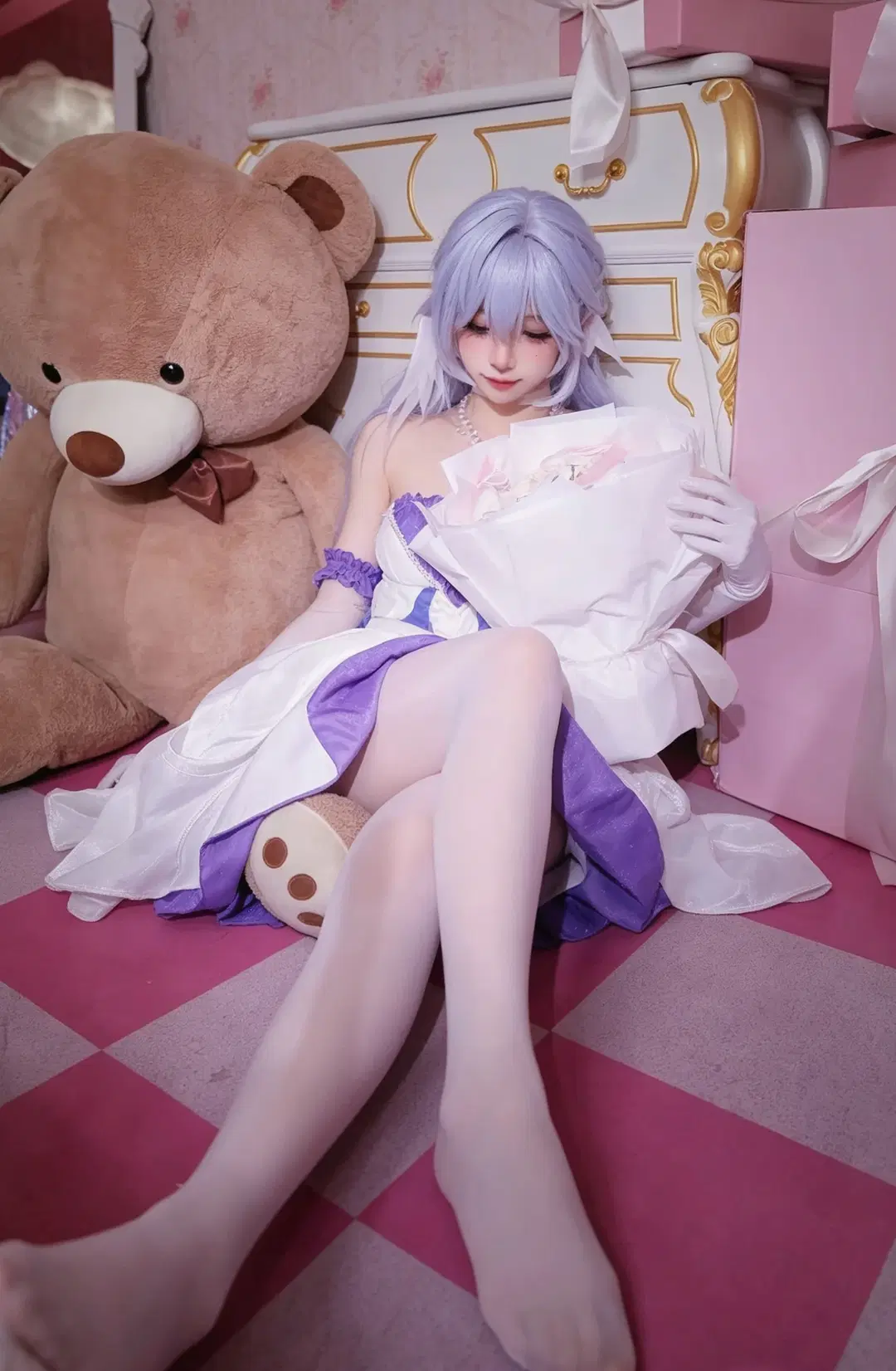 崩坏星穹铁道, 知更鸟cos, 二次元写真, 白丝袜, 少女心cos