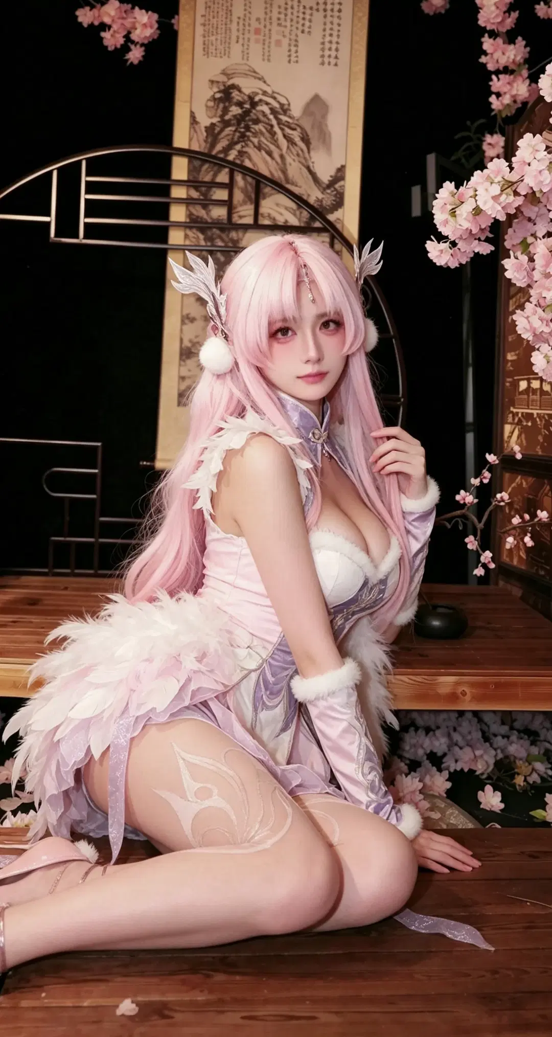 玉玲珑cos 永劫无间里的粉色狐系美人 - 王星辰呀_摄影师 - 第2张