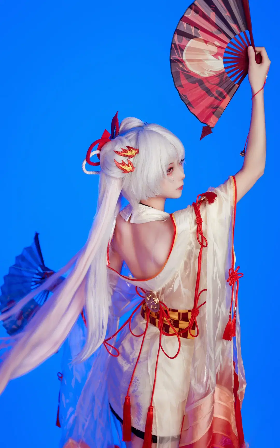 【Shiranui cosplay】Onmyoji 10th Anniversary: A Japanese-Style Dance Beneath the Blue Backdrop by A_R_零 - Image 2