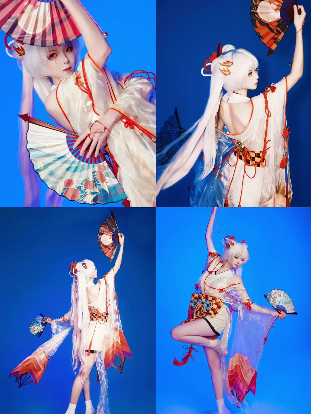 【Shiranui cosplay】Onmyoji: Exquisite Dance Poses and Pose Reference in White Studio Photography by A_R_零 - Image 2