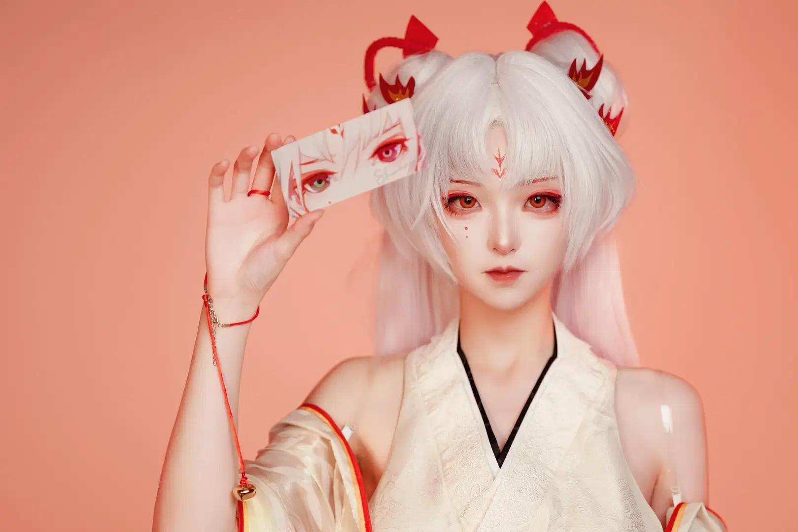 【Shiranui cosplay】Onmyoji: Exquisite Dance Poses and Pose Reference in White Studio Photography by A_R_零 - Image 5