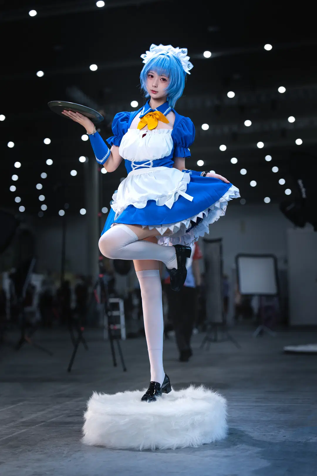 【綾波レイコスプレ】『新世紀エヴァンゲリオン』メイド服のイベント写真 - OUKAI - 6枚目