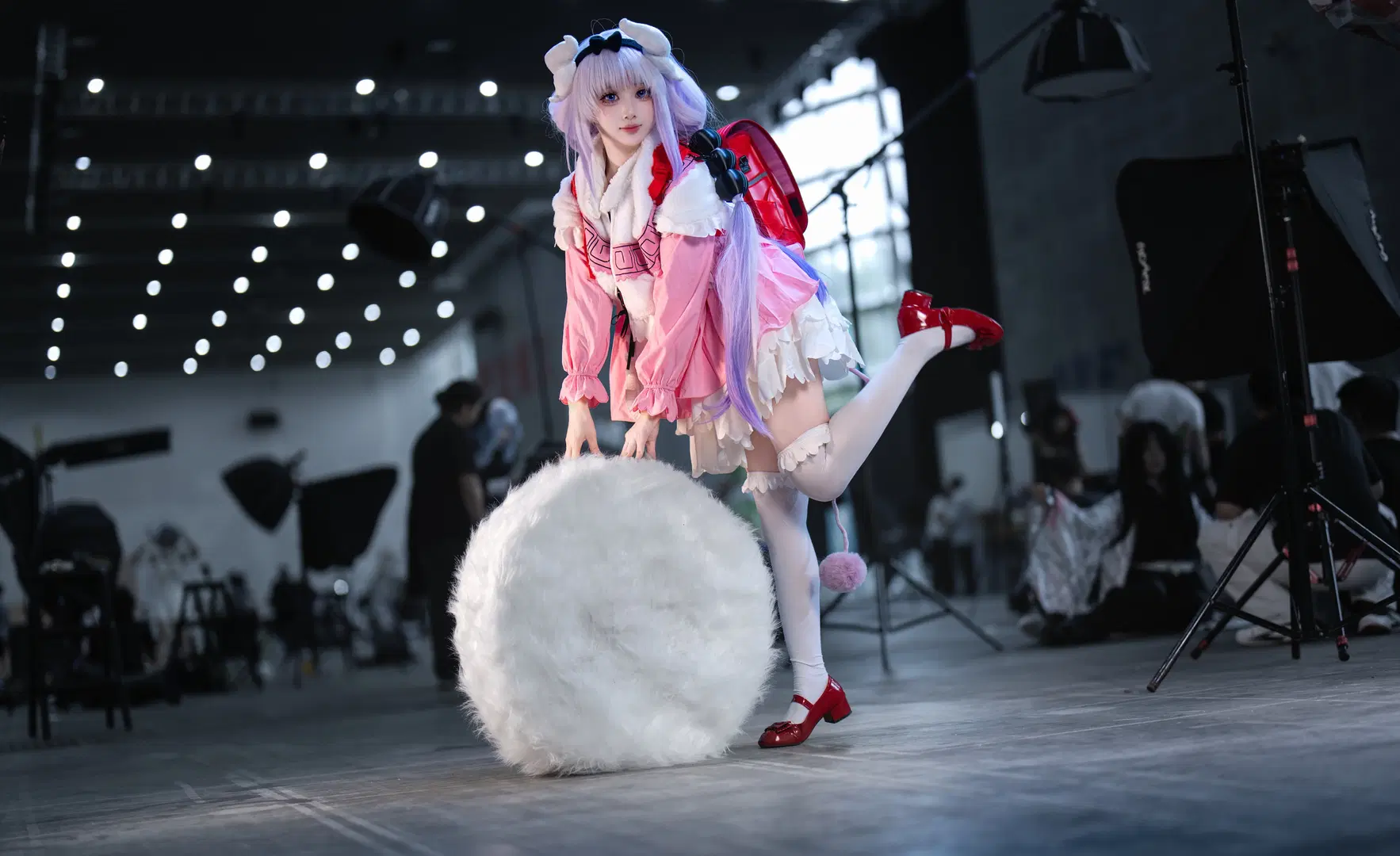 【康娜cos】小林家的龙女仆康娜，白丝与红皮鞋的场照记录 - OUKAI - 第6张