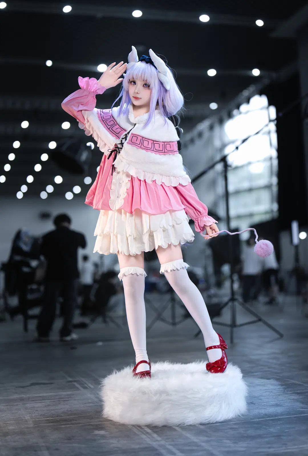 【康娜cos】小林家的龙女仆康娜，白丝与红皮鞋的场照记录 - OUKAI - 第8张