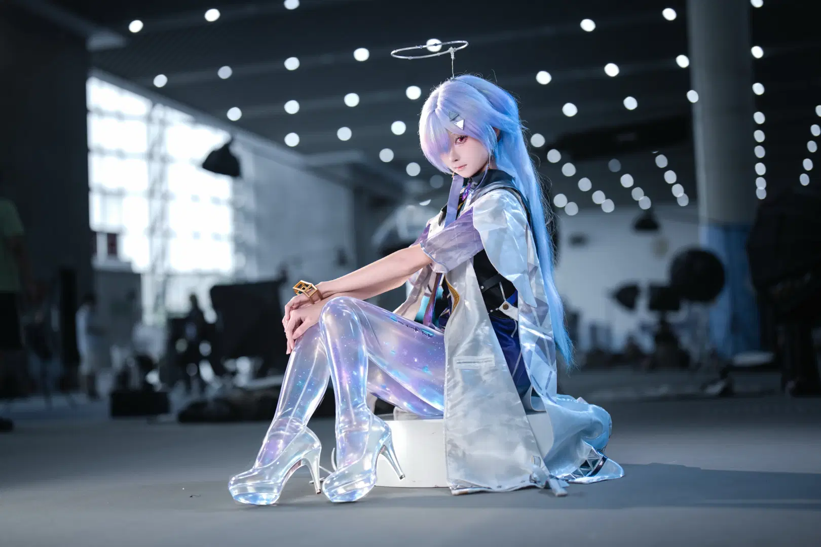 鳴潮, イベント写真, 二次元コスプレ, モーニエ コスプレ, ホログラフィックストッキング