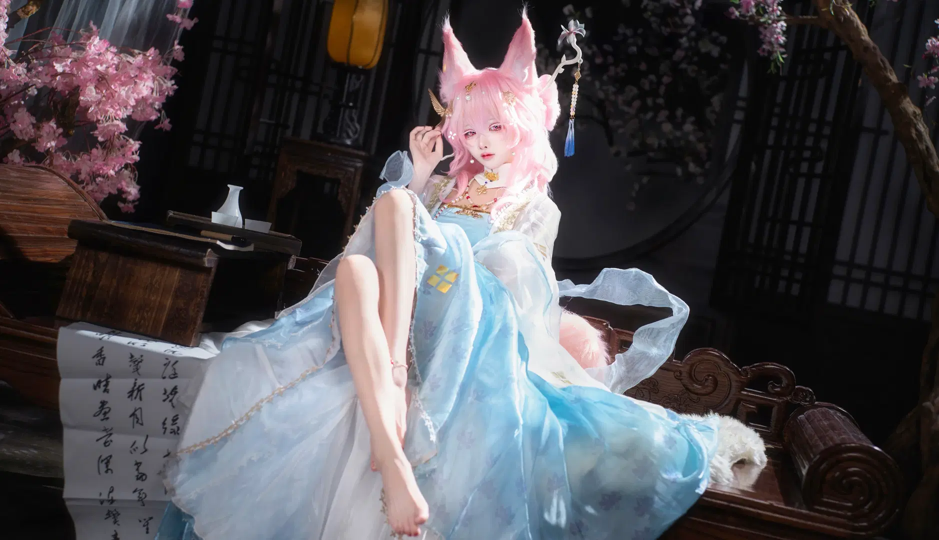 【鸿雪cos】明日方舟古风庭院拍摄记录 - 艾酒absinthe - 第2张