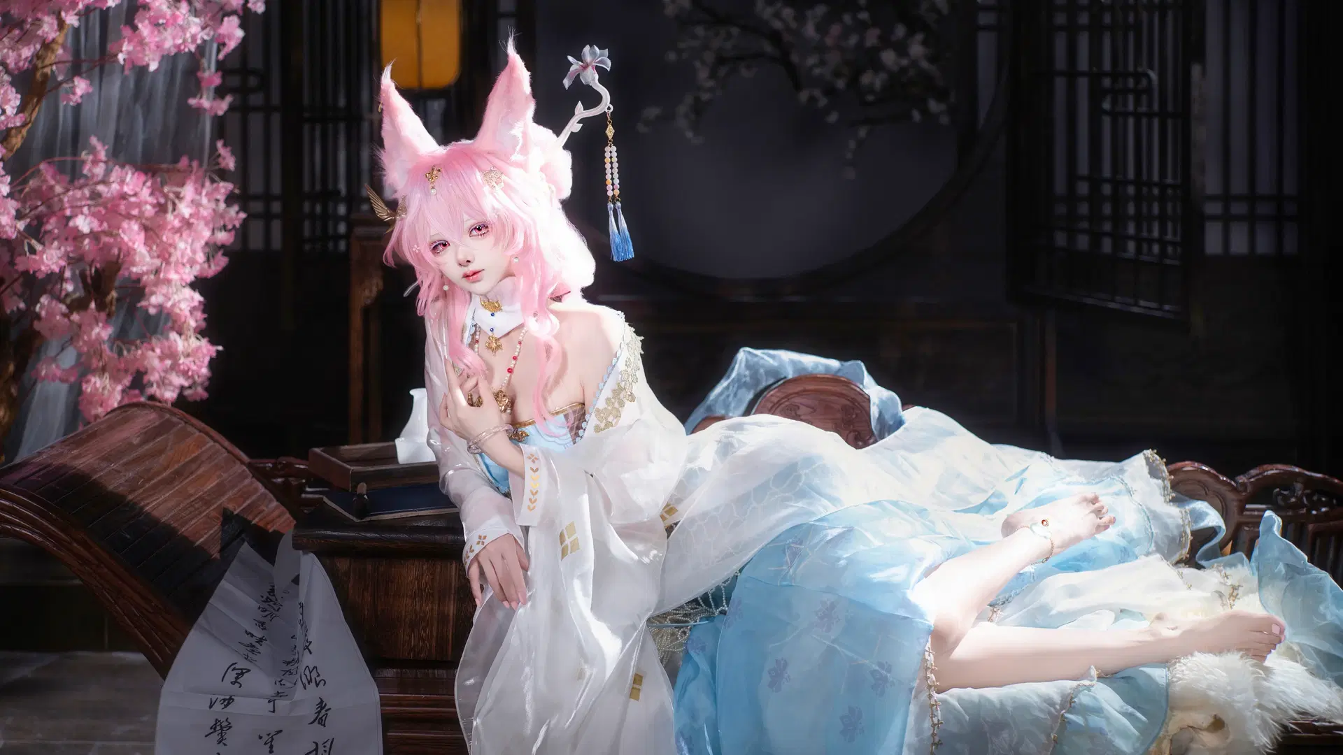 【鸿雪cos】明日方舟古风庭院拍摄记录 - 艾酒absinthe - 第3张