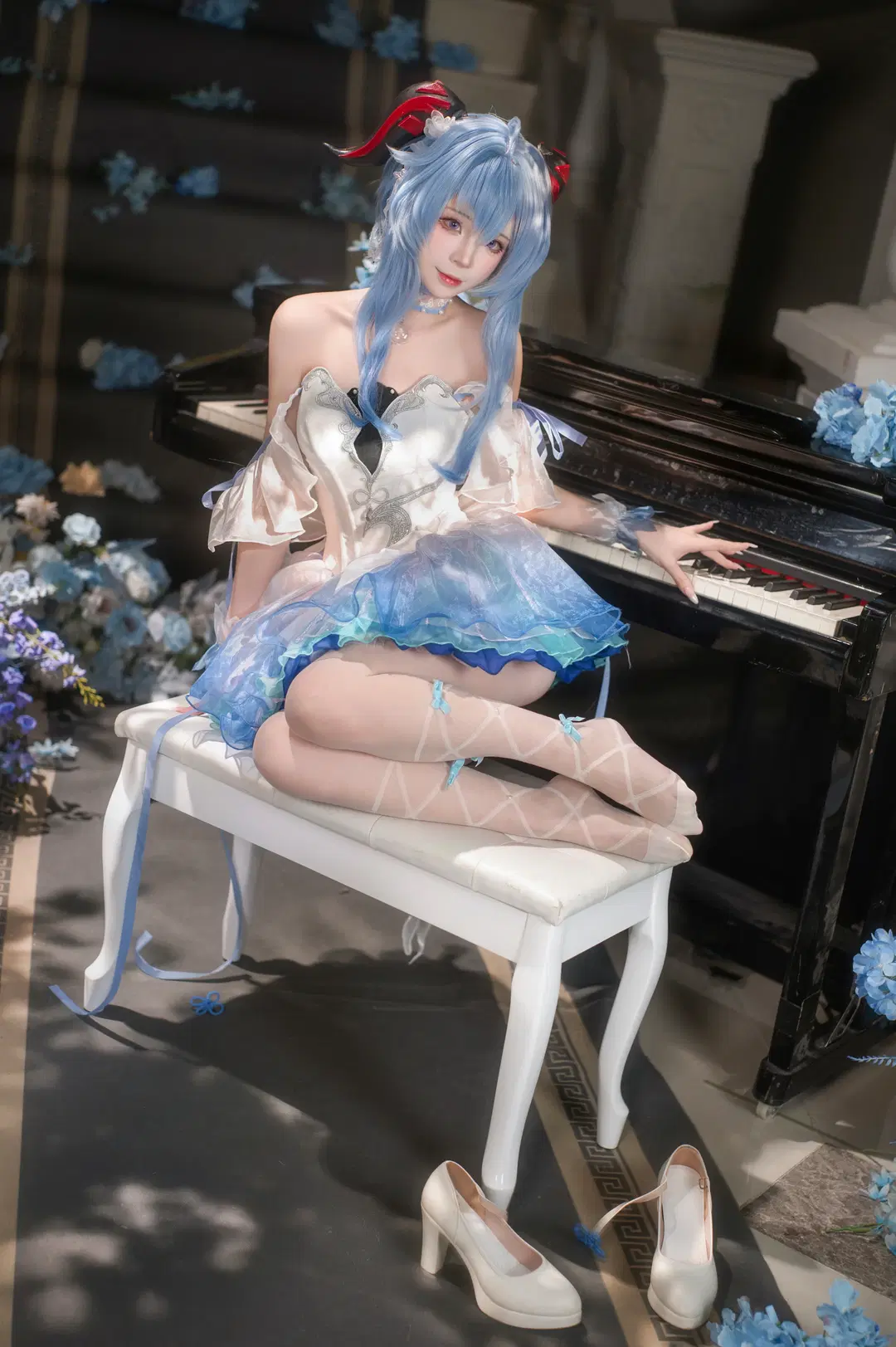 【甘雨 コスプレ】原神 月下のピアノが奏でる優雅な調べ - 艾酒absinthe - 3枚目