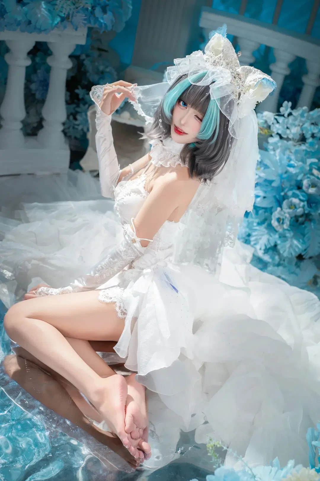 cosplay, 二次元攝影, 柴郡cos, 碧藍航線, 純白婚紗