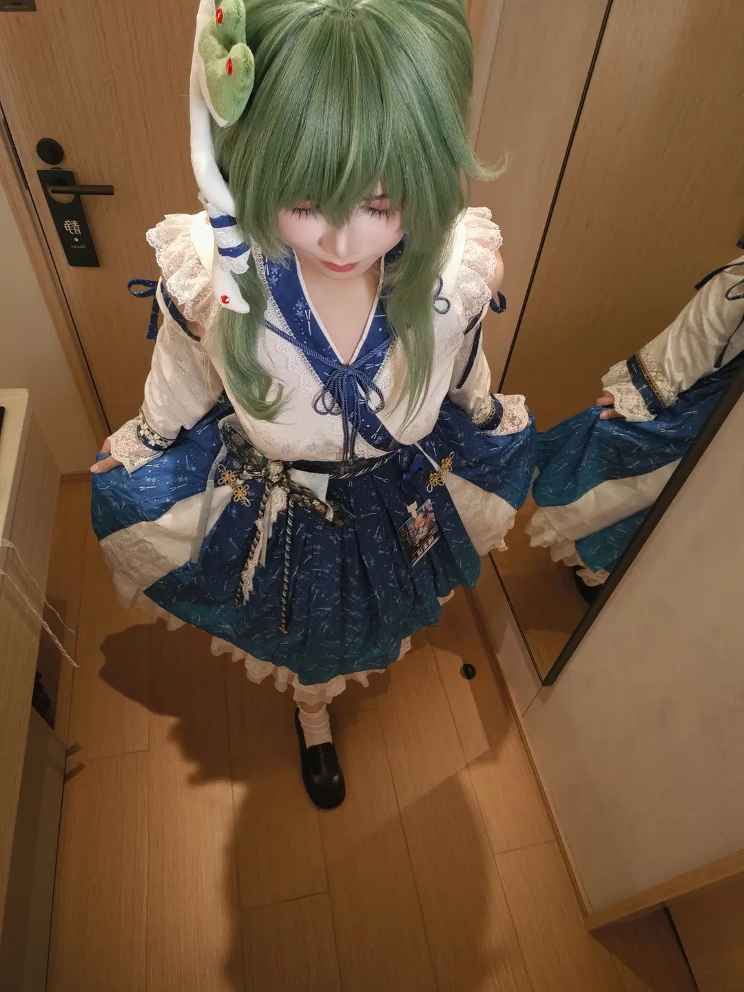 東方project, 洛麗塔, 白絲, 東風谷早苗cos, 男娘