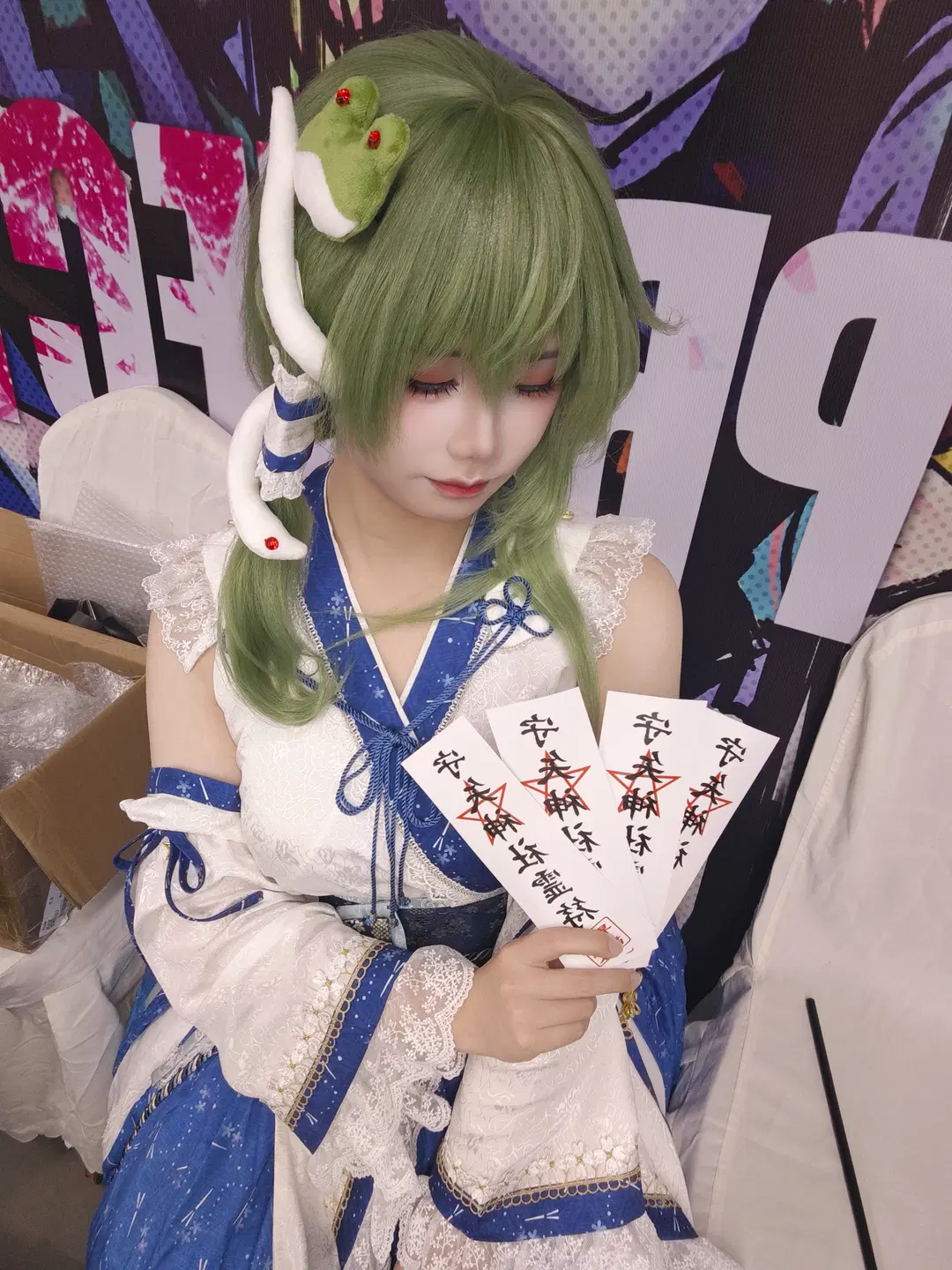 【東風谷早苗 コスプレ】東方Project 巫女の売り子バイト日常 - A酱锵锵锵锵锵 - 6枚目