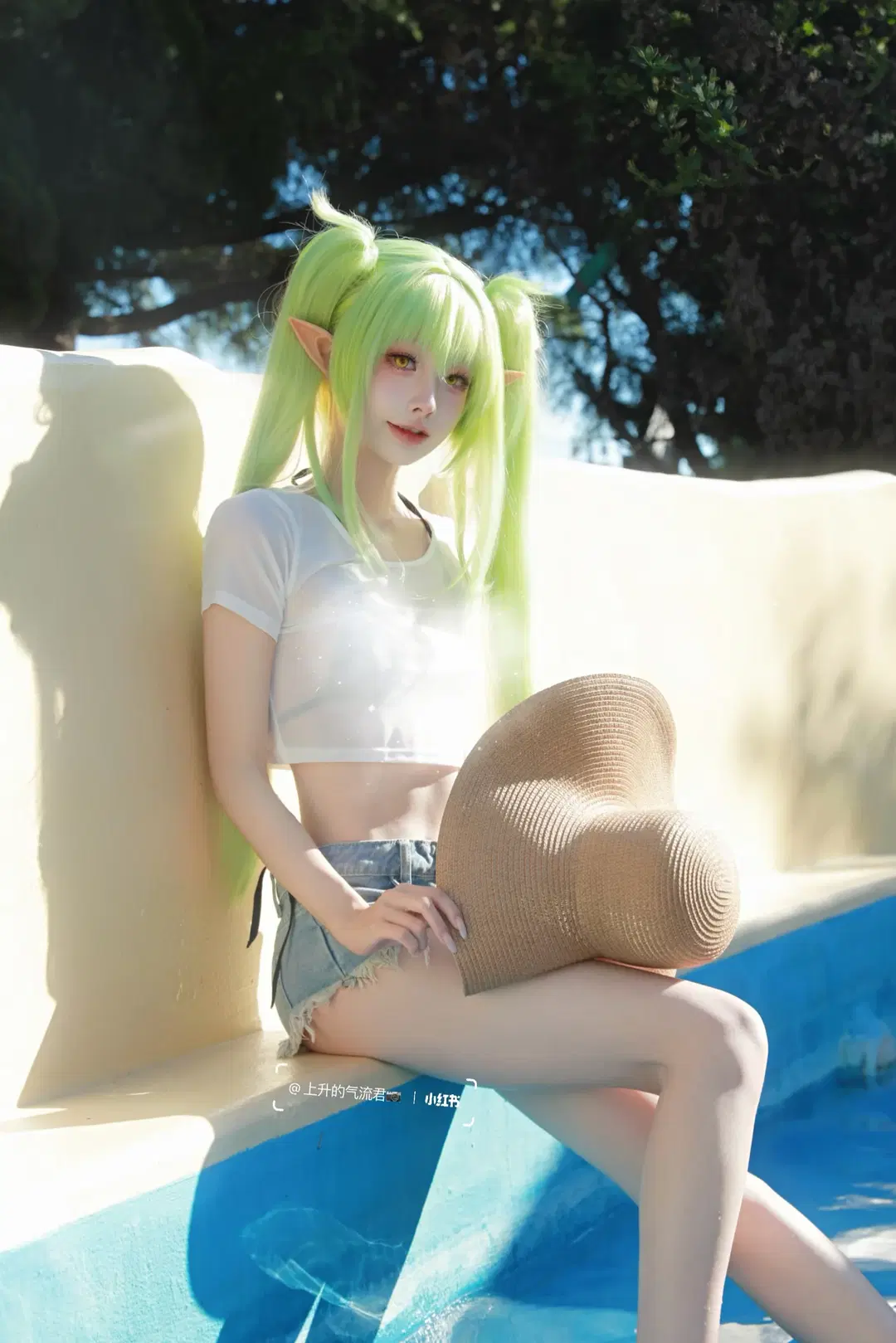 [Tachibana Nozomi cosplay] Blue Archive Summer Swimsuit by 上升的气流君 - Image 2
