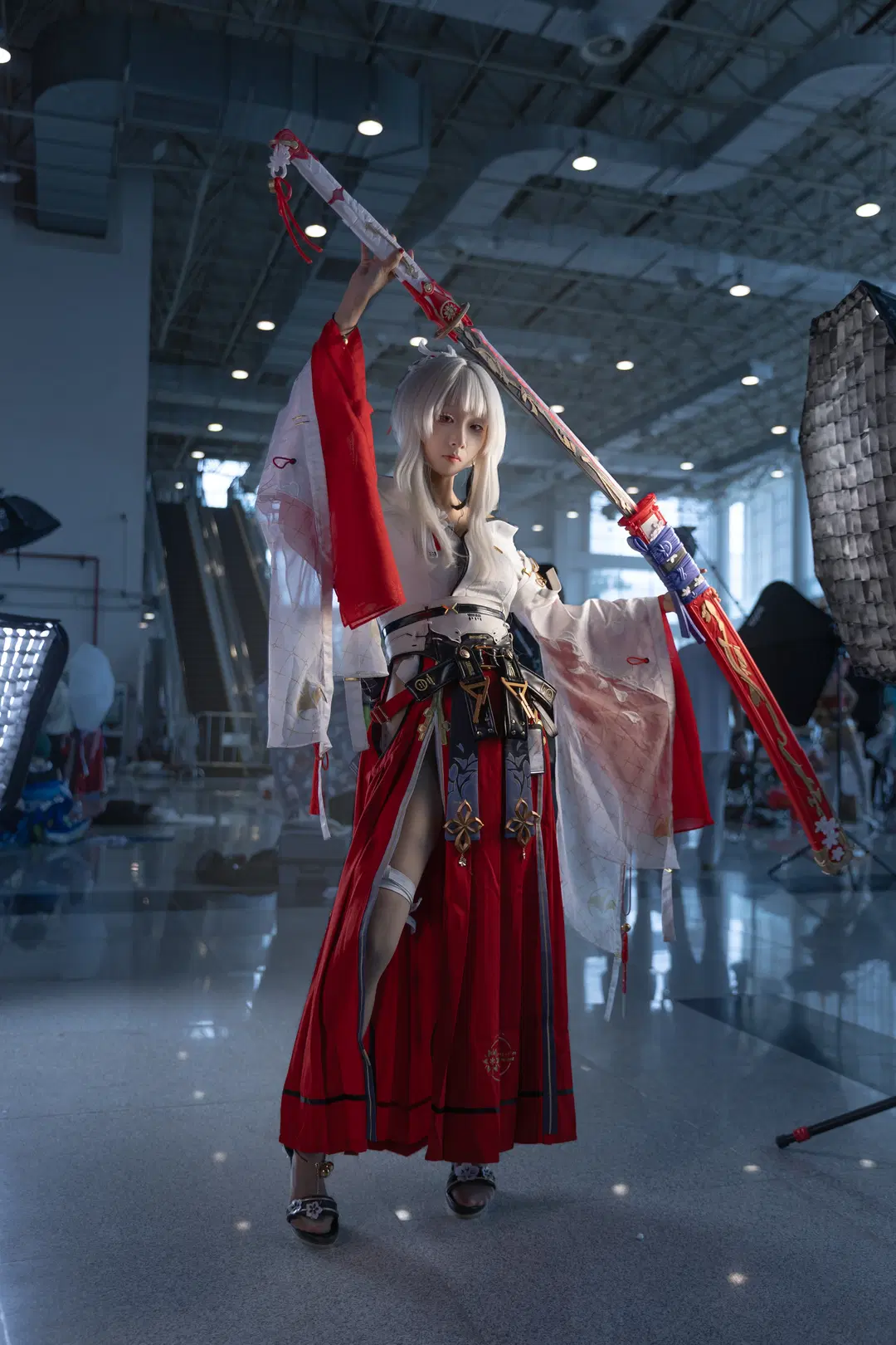 鸣潮, 漫展场照, 二次元cosplay, 绯雪cos, 和风造型