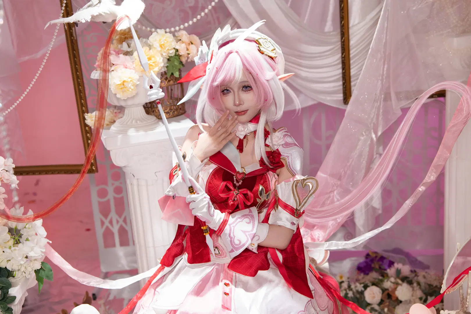 【エリシア コスプレ】崩壊3rd「愛と願いの妖精」が紡ぐ愛神の魔法 - 颜微moke - 4枚目