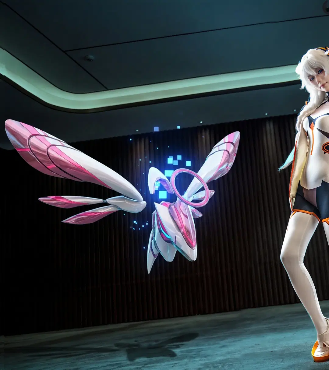 [Kiana cosplay] Honkai Impact 3rd White training set: Kiana with Jacket Reporting In by 颜微moke - Image 2