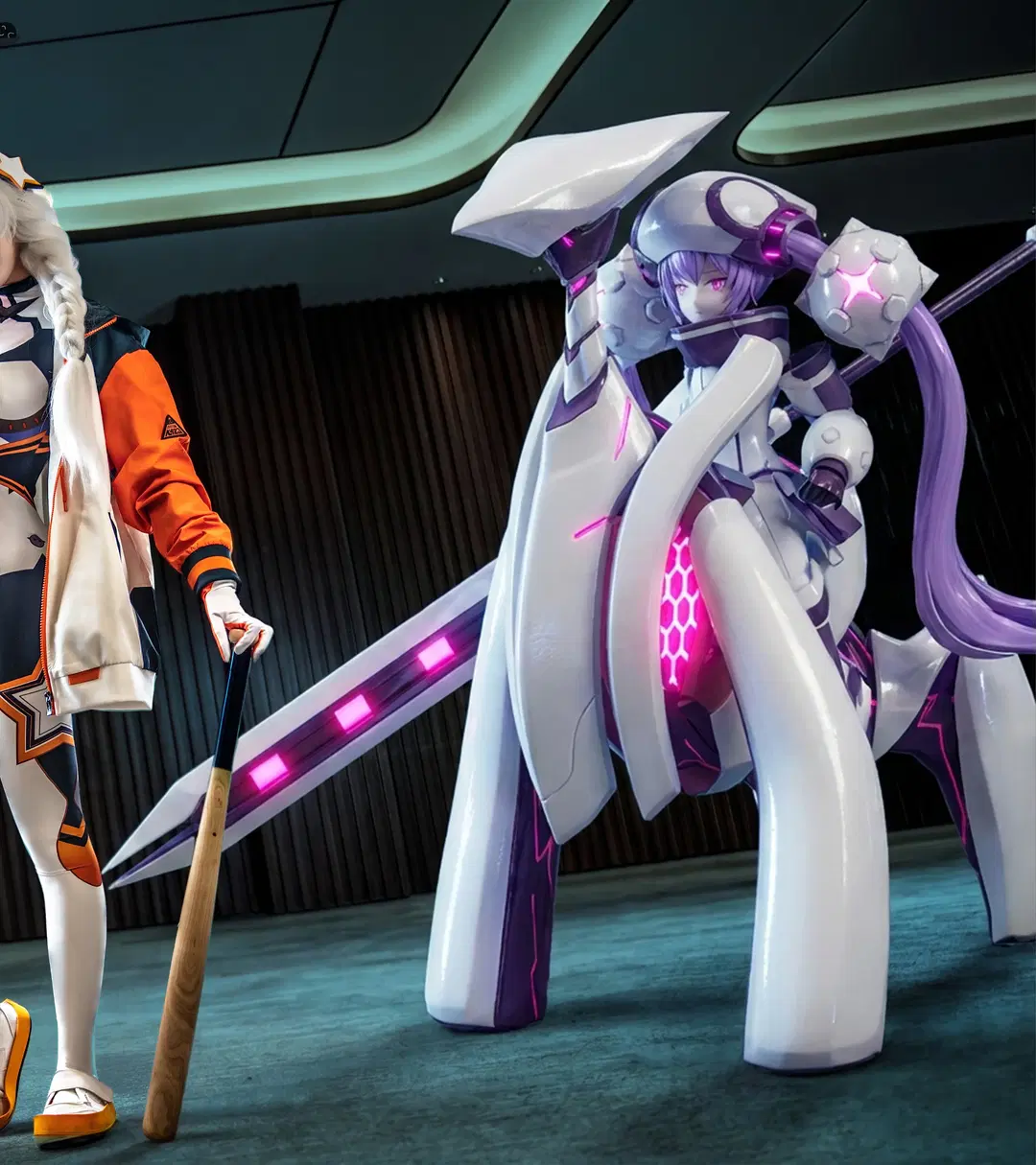 [Kiana cosplay] Honkai Impact 3rd White training set: Kiana with Jacket Reporting In by 颜微moke - Image 3