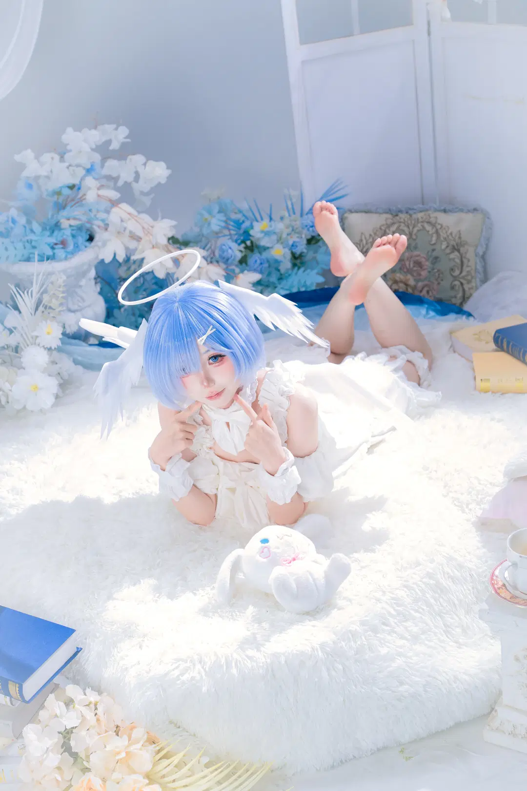 【蕾姆cos】純白天使與睡衣的夢幻結合 - 欧泊 - 第2張