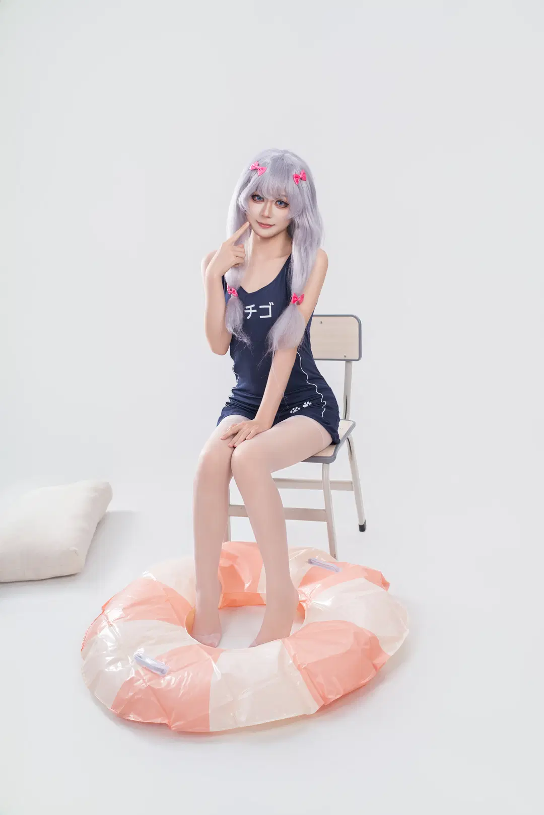 Anime cosplay, School swimsuit, Eromanga Sensei, Izumi Sagiri cosplay, Stockings