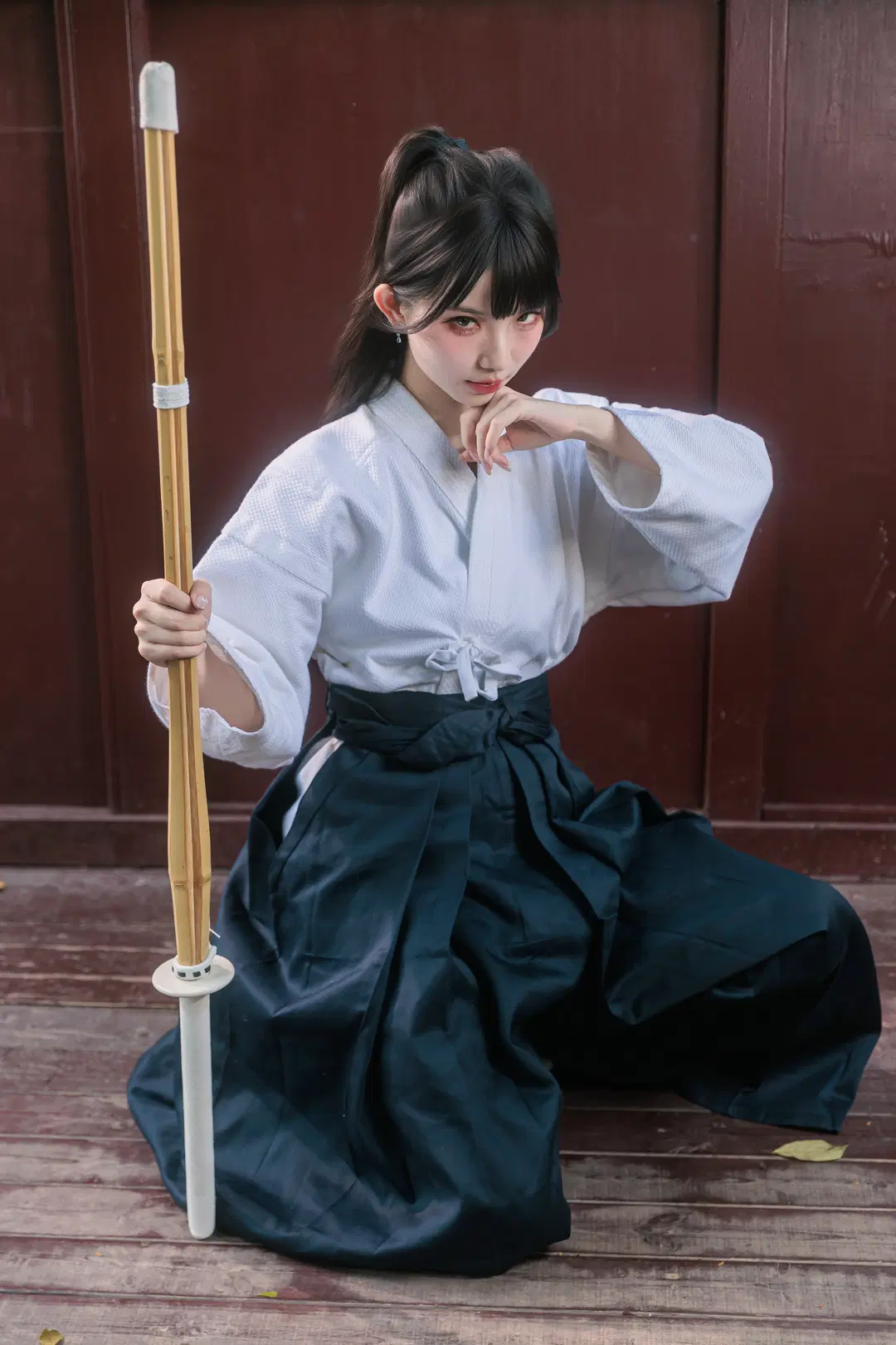 古风摄影, 剑道服, 日系cos, 武侠风, 竹剑