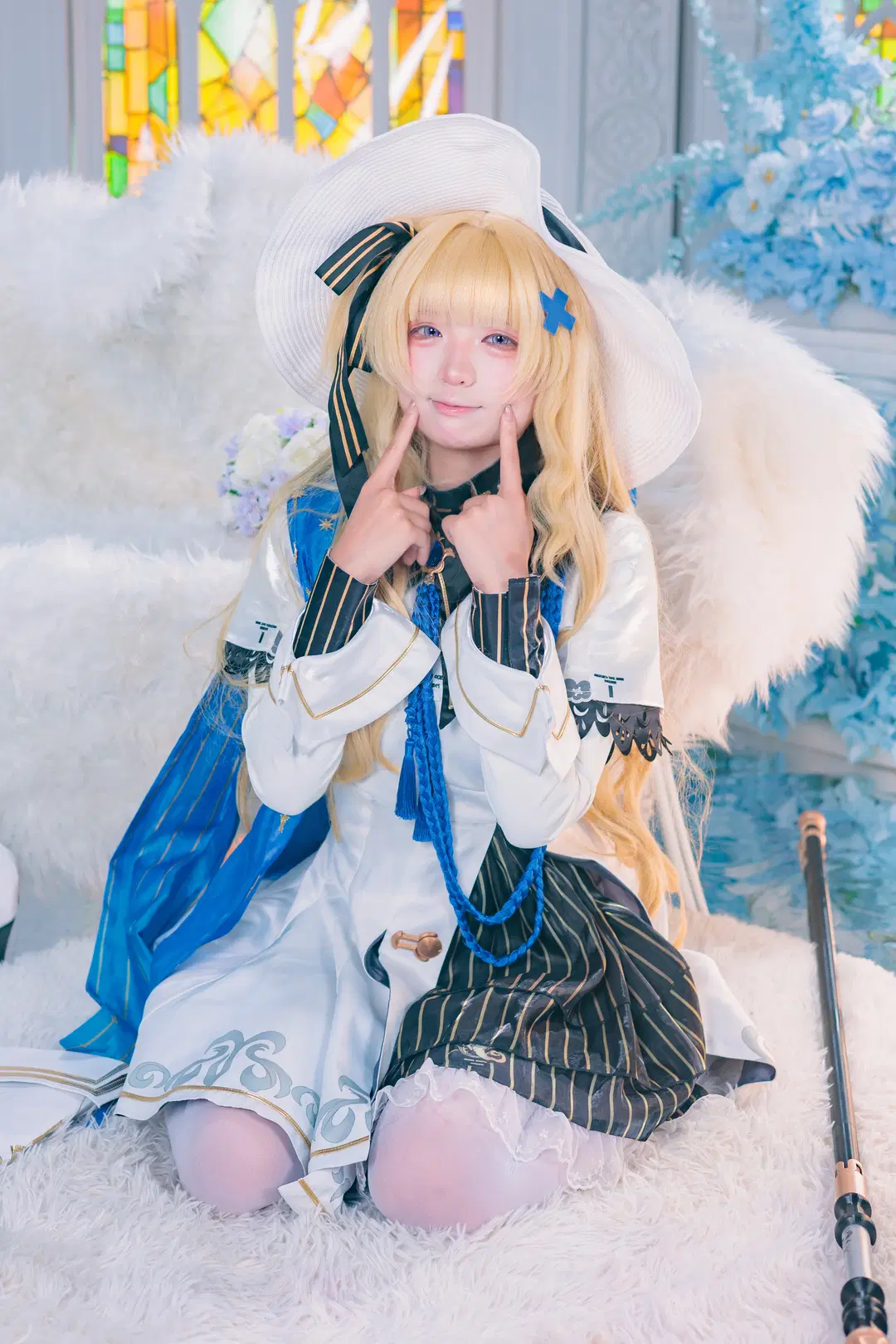【フィービー コスプレ】『鳴潮』金髪と白きドレスが紡ぐ神聖な空気感 - 墨离 - 3枚目