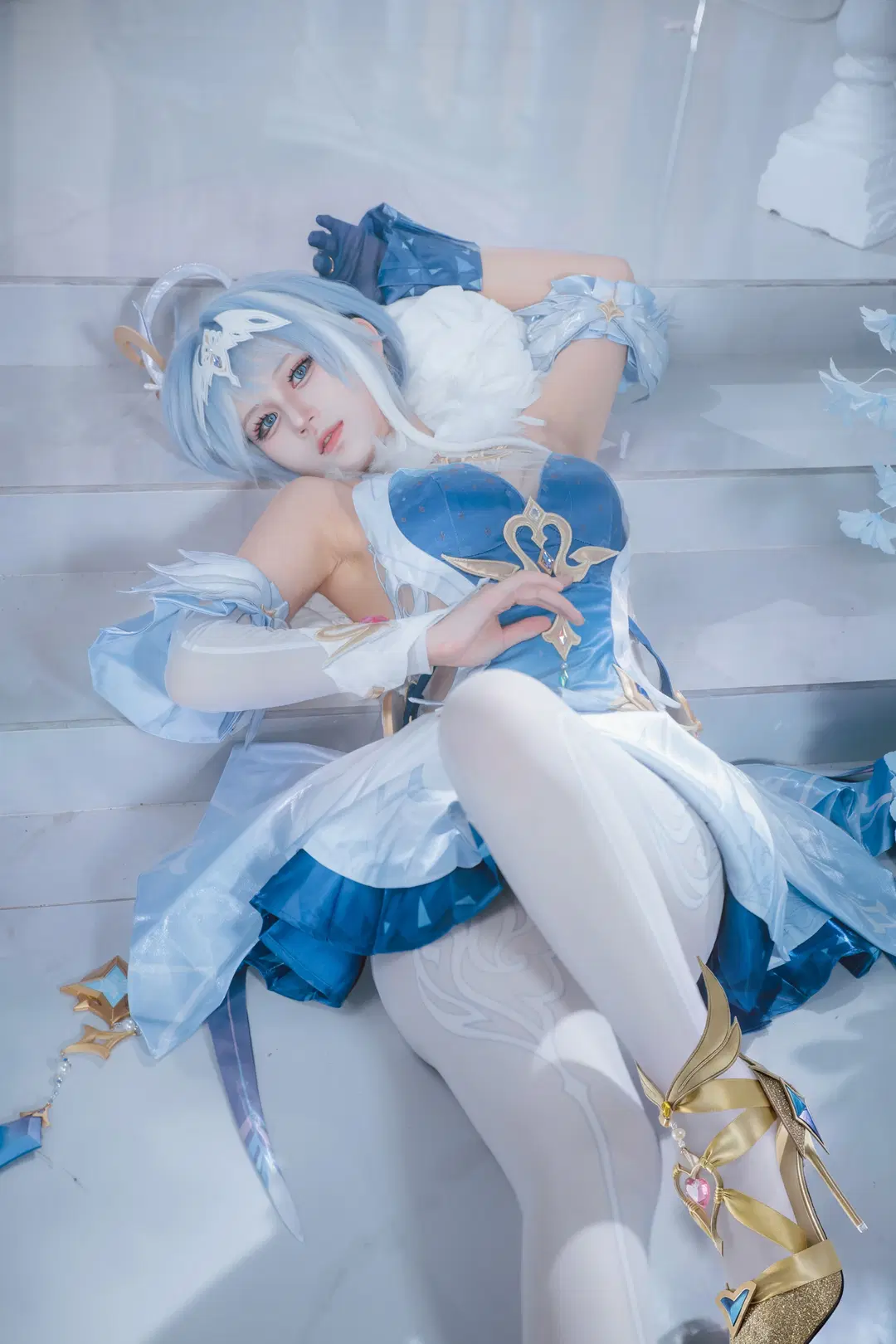 【Odette cosplay】Genshin Impact Snezhnaya Ice and Snow Mirage by 墨离 - Image 2
