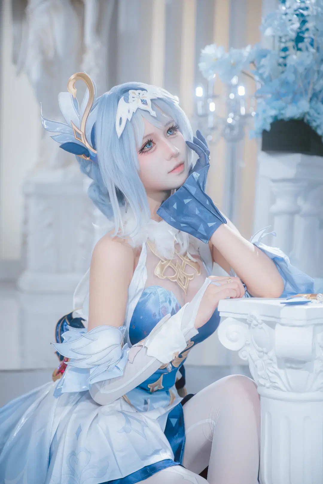 【Odette cosplay】Genshin Impact Snezhnaya Ice and Snow Mirage by 墨离 - Image 4