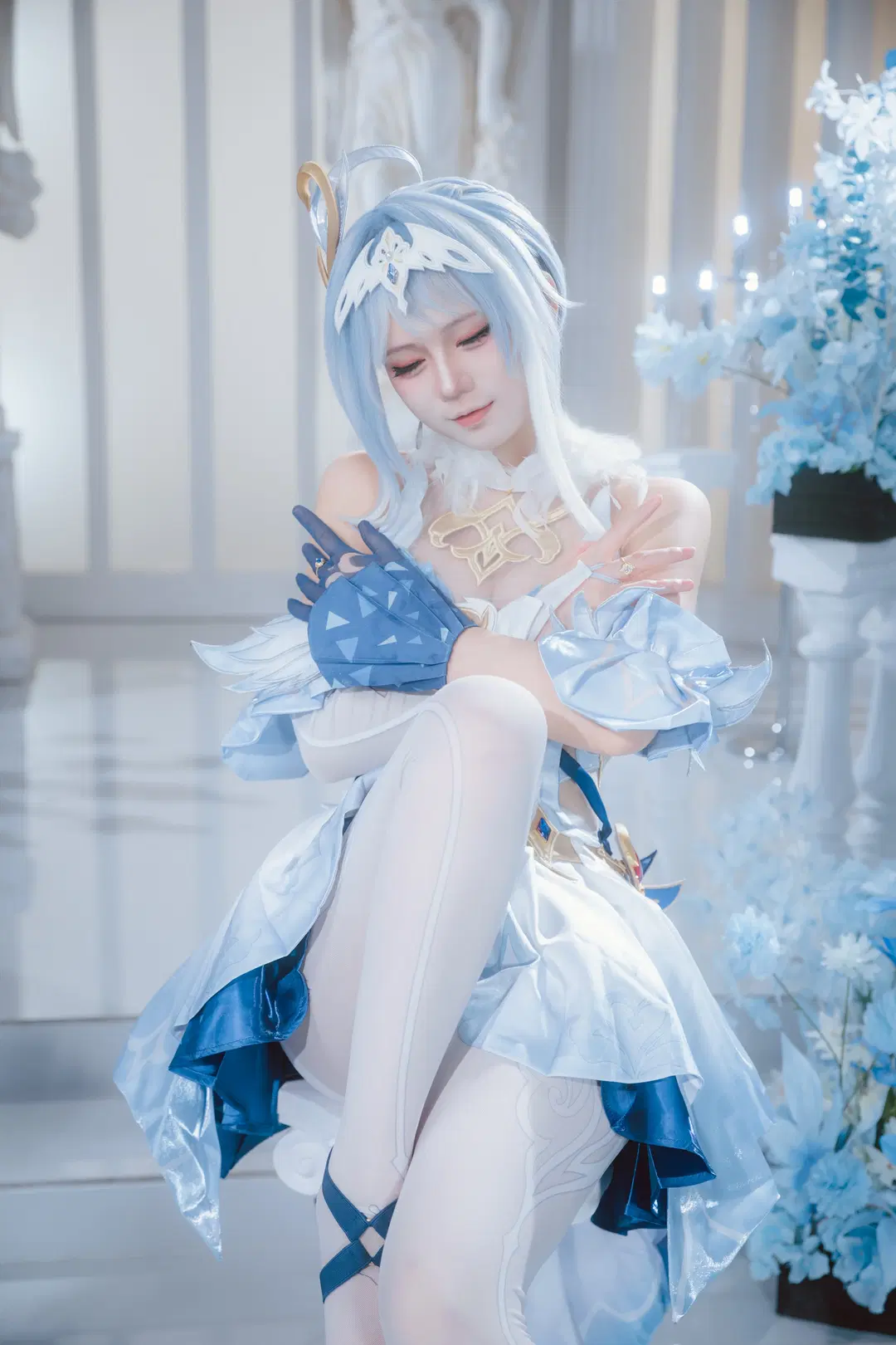【Odette cosplay】Genshin Impact Snezhnaya Dreamy Blues by 墨离 - Image 3