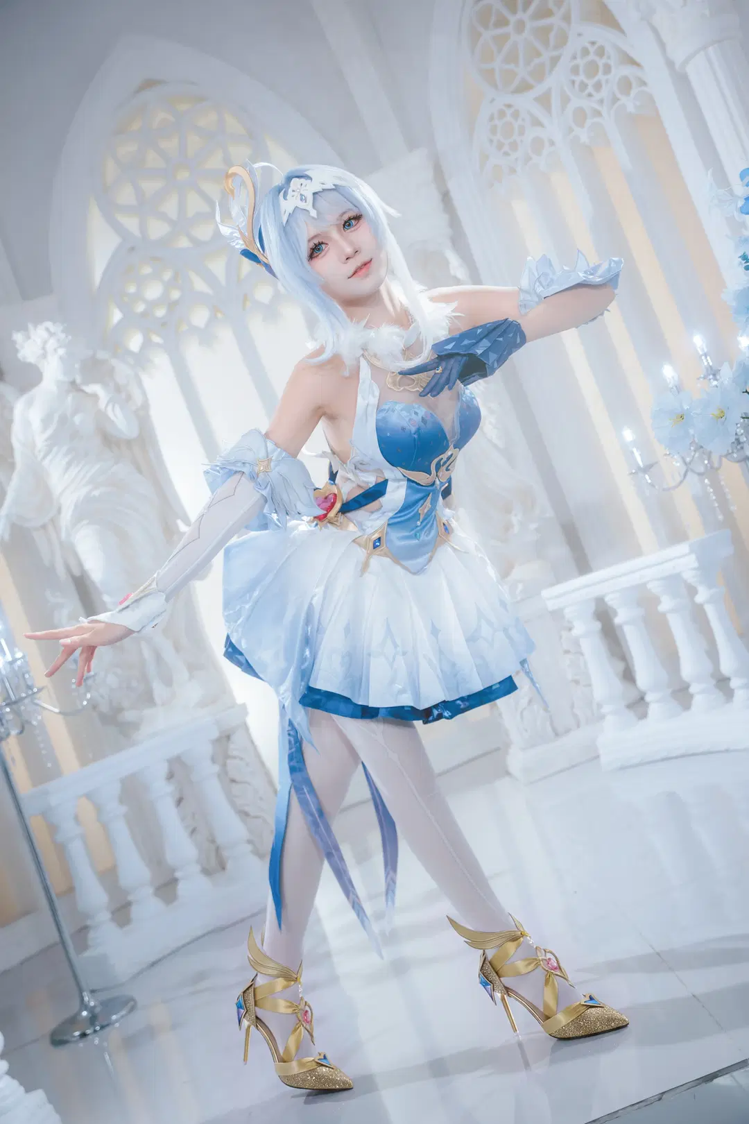 【Odette cosplay】Genshin Impact Snezhnaya Dreamy Blues by 墨离 - Image 4