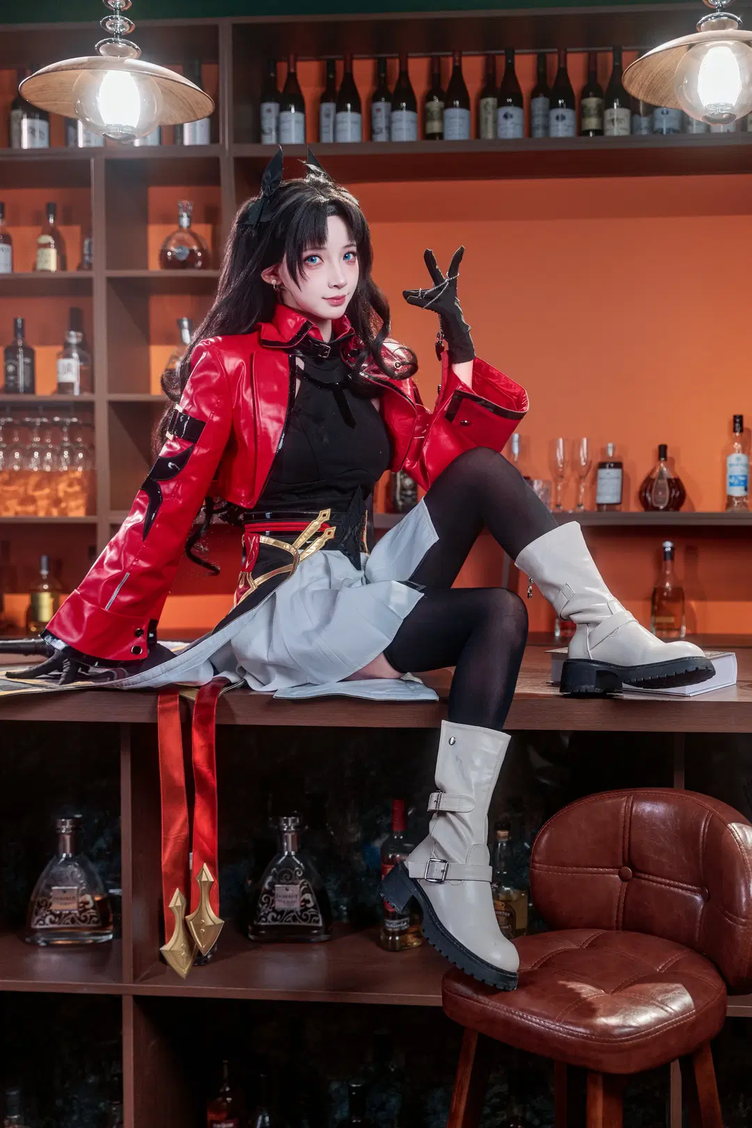 cosplay, 崩坏星穹铁道, 远坂凛cos, 黑丝, fate