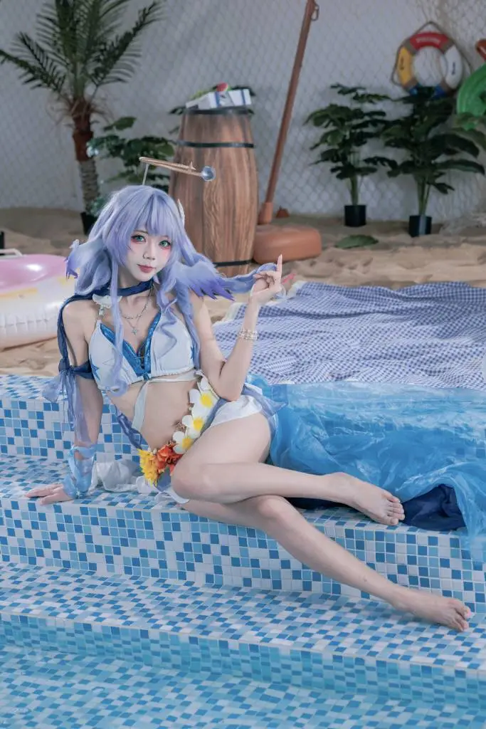 【知更鸟cos】崩坏星穹铁道晴歌造型的夏日海边之旅 - 墨离 - 第2张