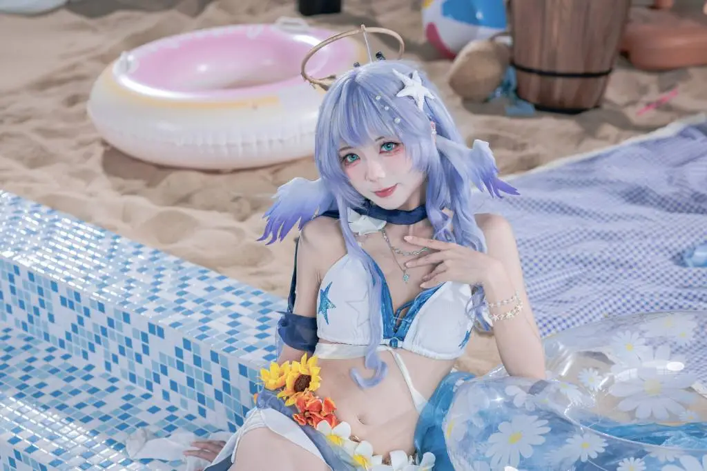 【知更鸟cos】崩坏星穹铁道晴歌造型的夏日海边之旅 - 墨离 - 第4张