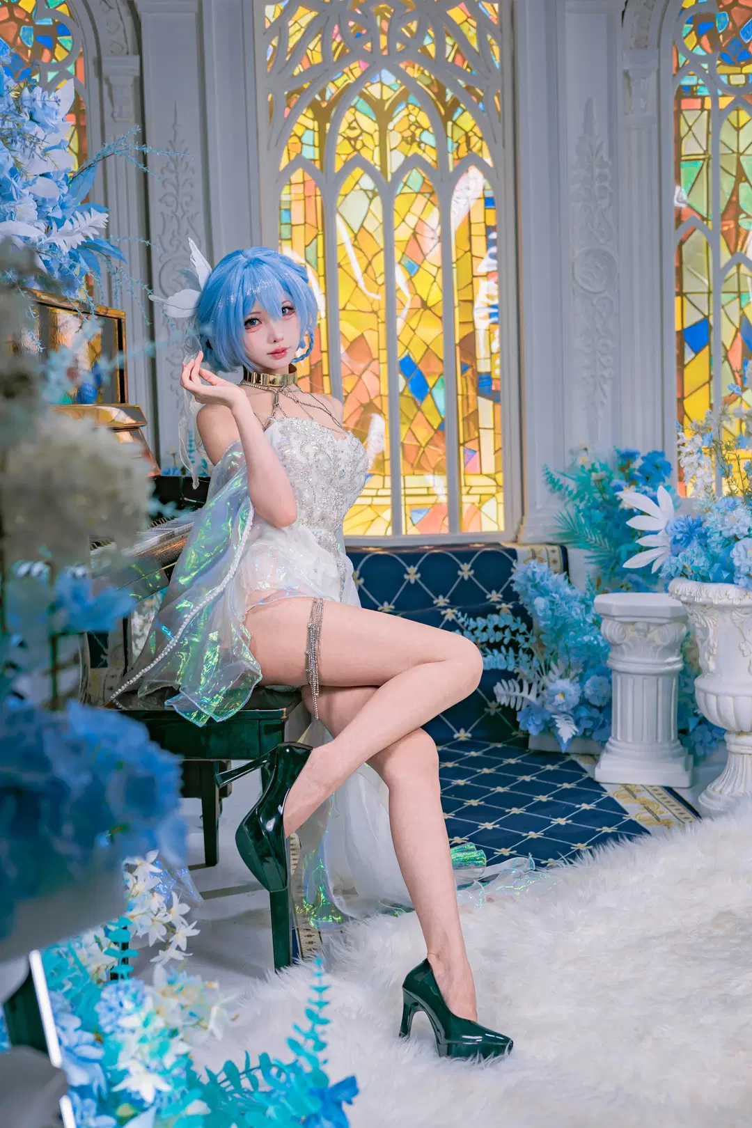 [The Shorekeeper cosplay] Wuthering Waves: Blue-Haired Maiden Under Light and Shadow by 墨离 - Image 2