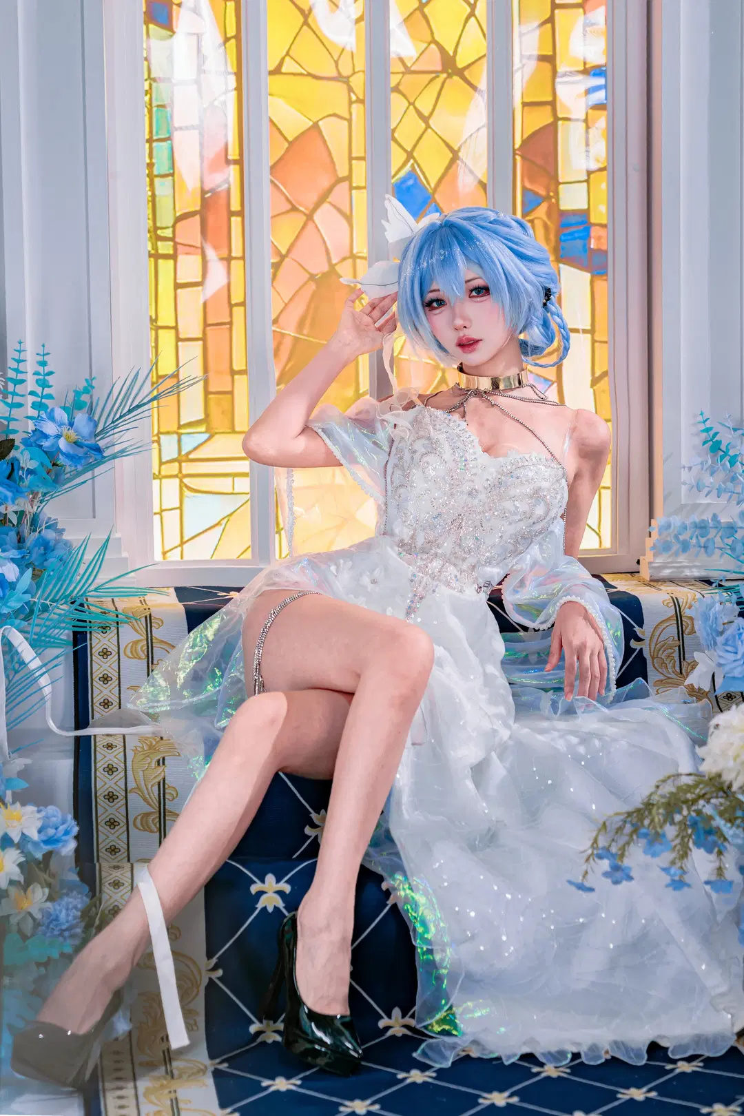 [The Shorekeeper cosplay] Wuthering Waves: Blue-Haired Maiden Under Light and Shadow by 墨离 - Image 5