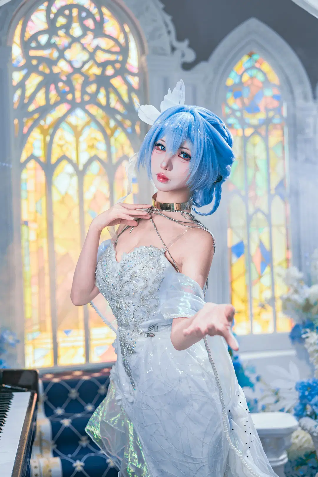 [The Shorekeeper cosplay] Wuthering Waves: Blue-Haired Maiden Under Light and Shadow by 墨离 - Image 6